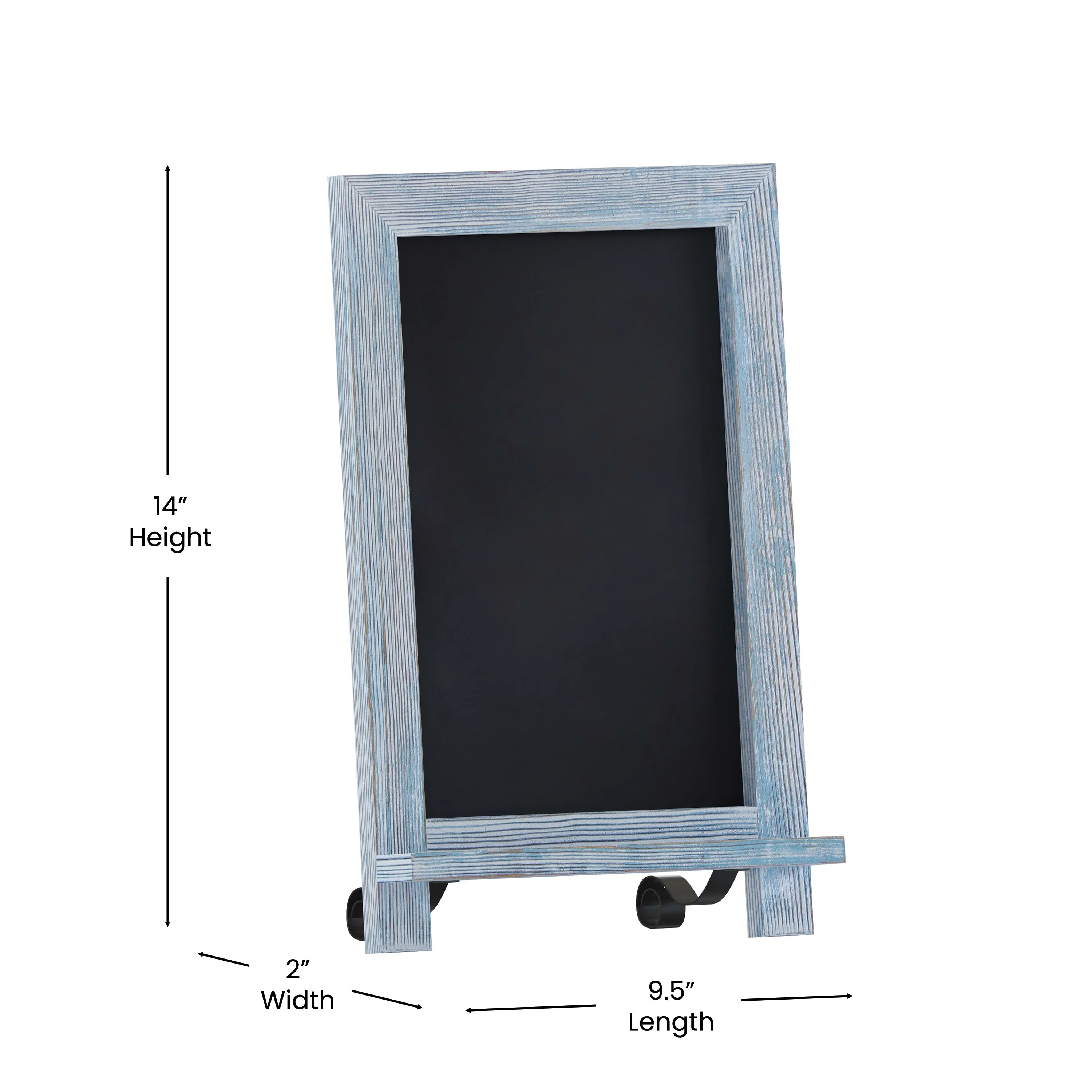 Canterbury Tabletop Magnetic Chalkboards Sign with Metal Scrolled Legs, Hanging Wall Chalkboards, Countertop Memo Board - Image 110