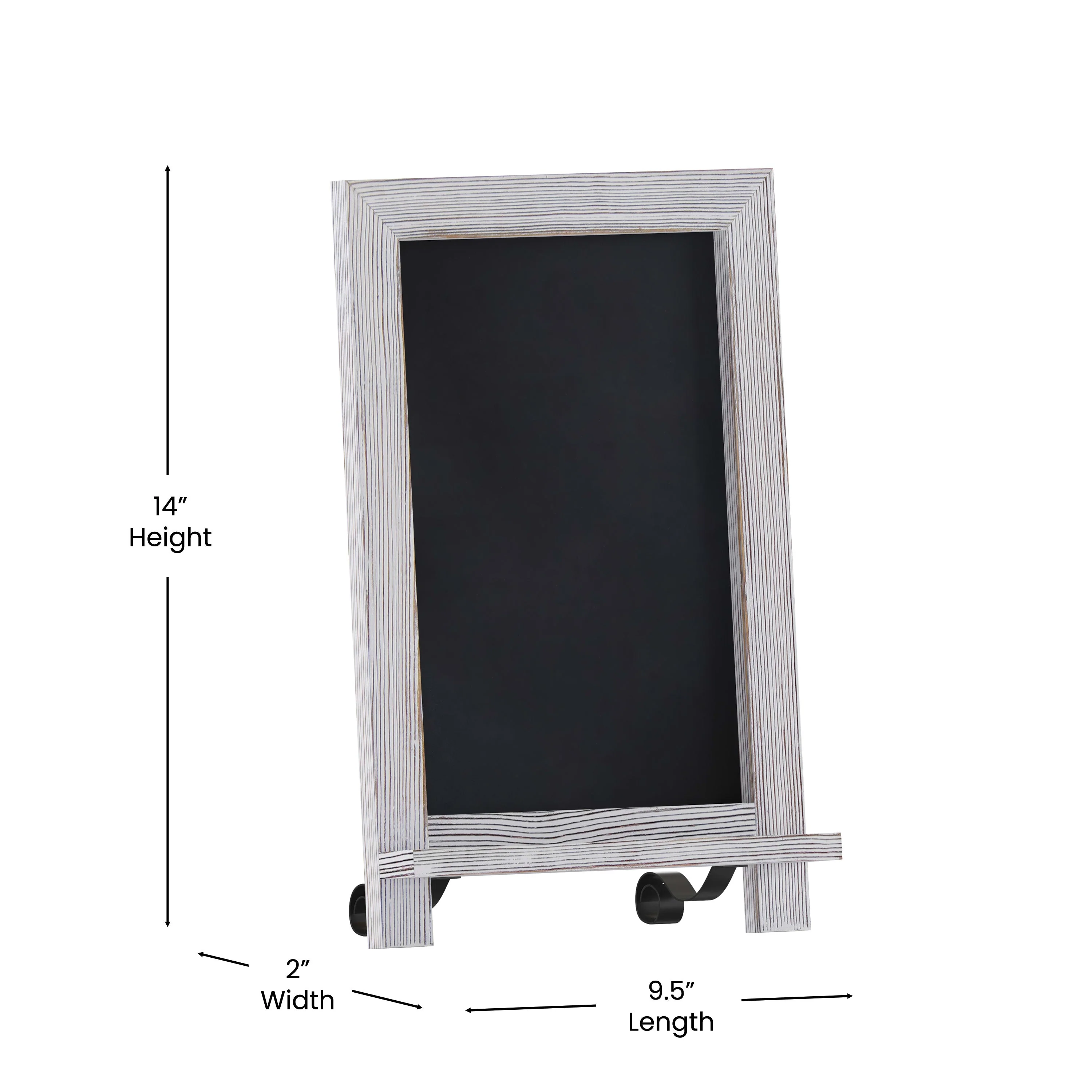 Canterbury Tabletop Magnetic Chalkboards Sign with Metal Scrolled Legs, Hanging Wall Chalkboards, Countertop Memo Board - Image 123