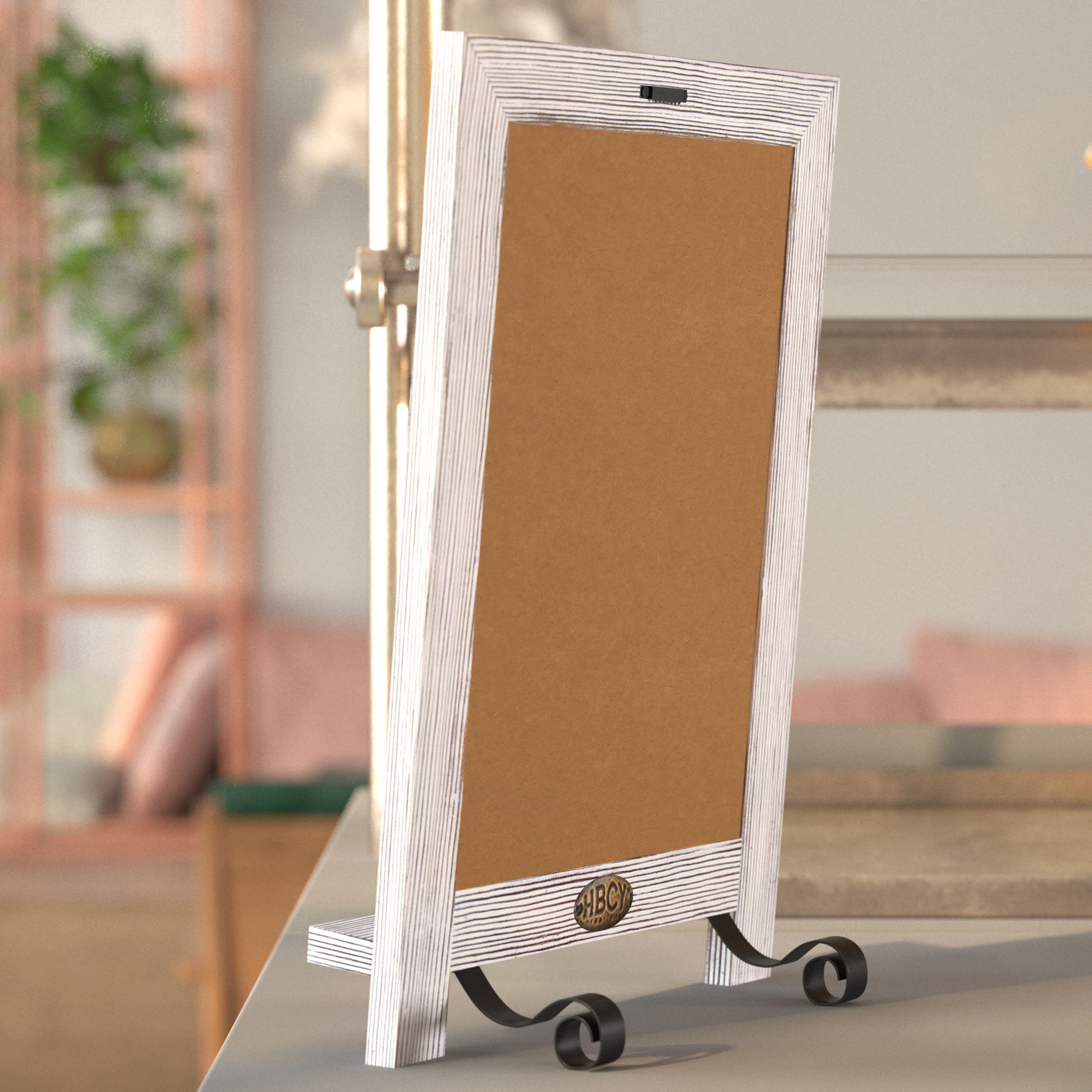 Canterbury Tabletop Magnetic Chalkboards Sign with Metal Scrolled Legs, Hanging Wall Chalkboards, Countertop Memo Board - Image 125