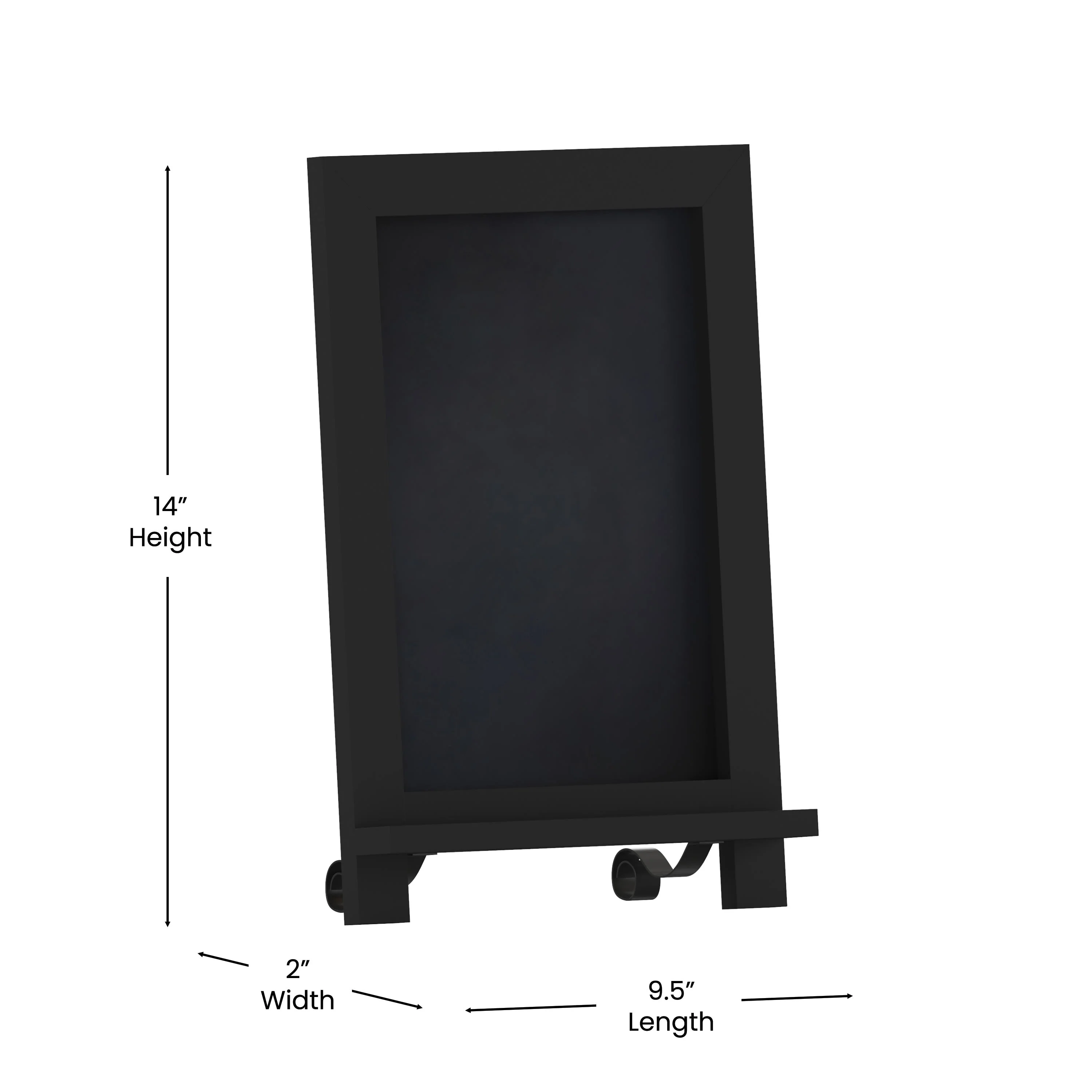 Canterbury Tabletop Magnetic Chalkboards Sign with Metal Scrolled Legs, Hanging Wall Chalkboards, Countertop Memo Board - Image 58