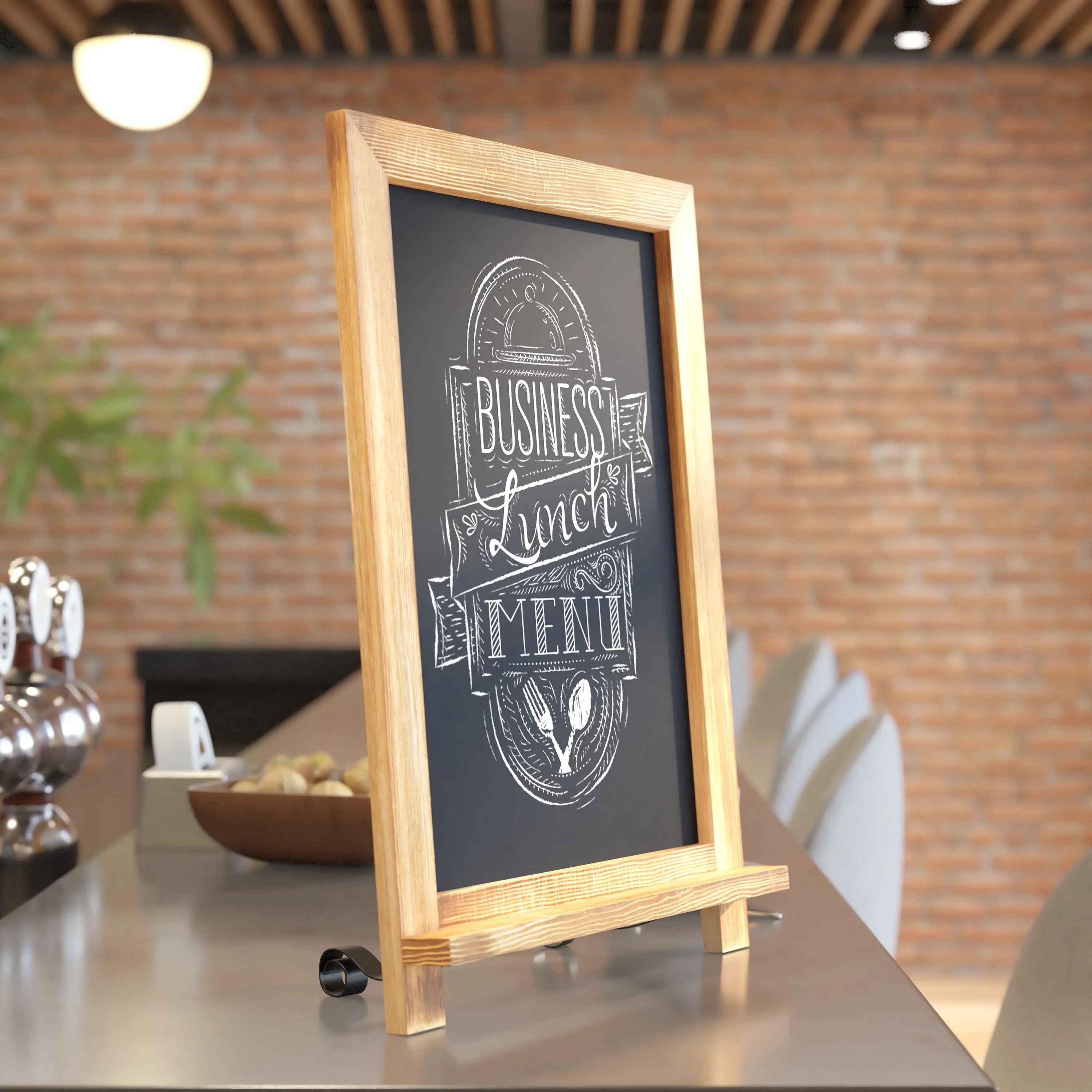 Canterbury Tabletop Magnetic Chalkboards Sign with Metal Scrolled Legs, Hanging Wall Chalkboards, Countertop Memo Board - Image 98