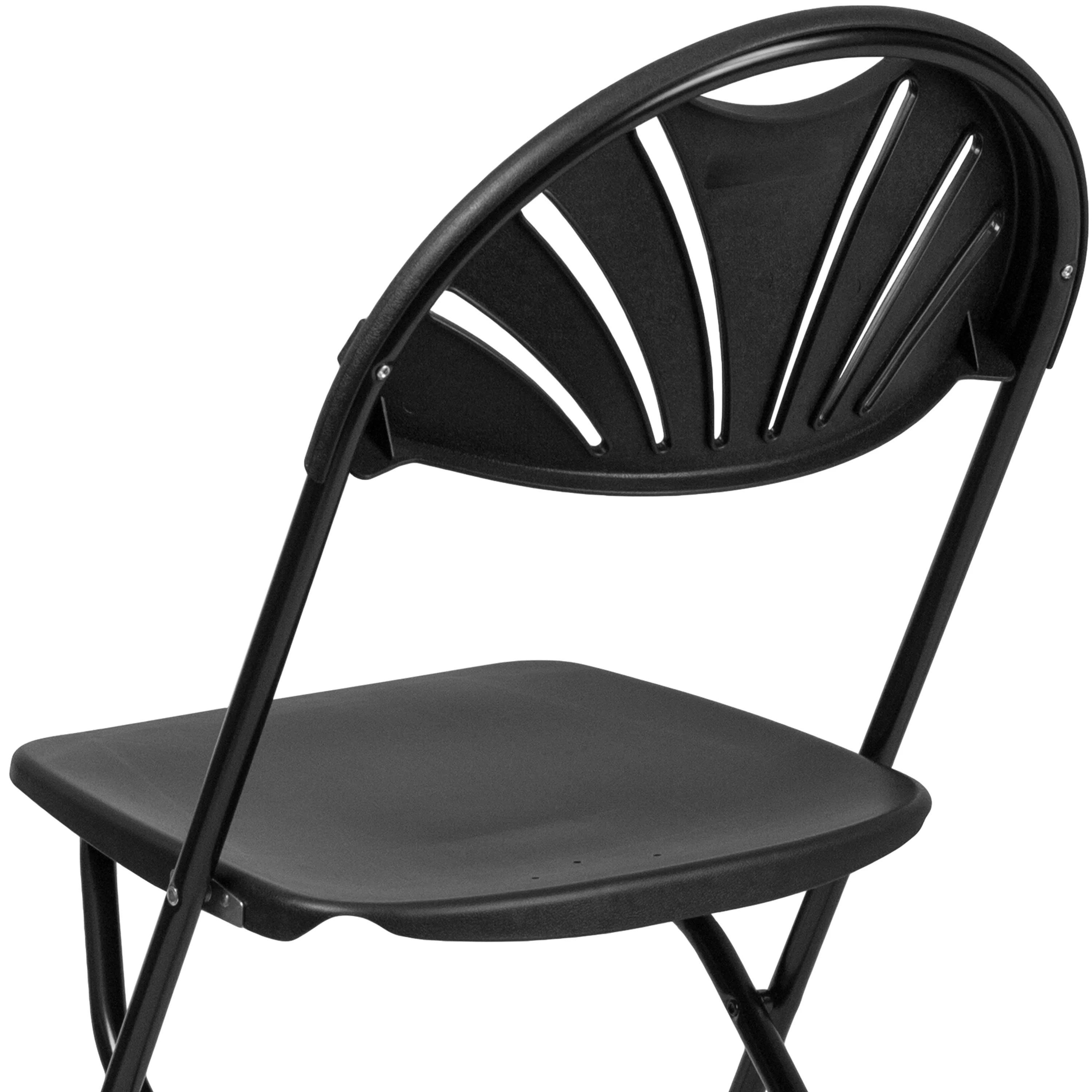 HERCULES Series 650 lb. Capacity Plastic Fan Back Folding Chair - Image 20