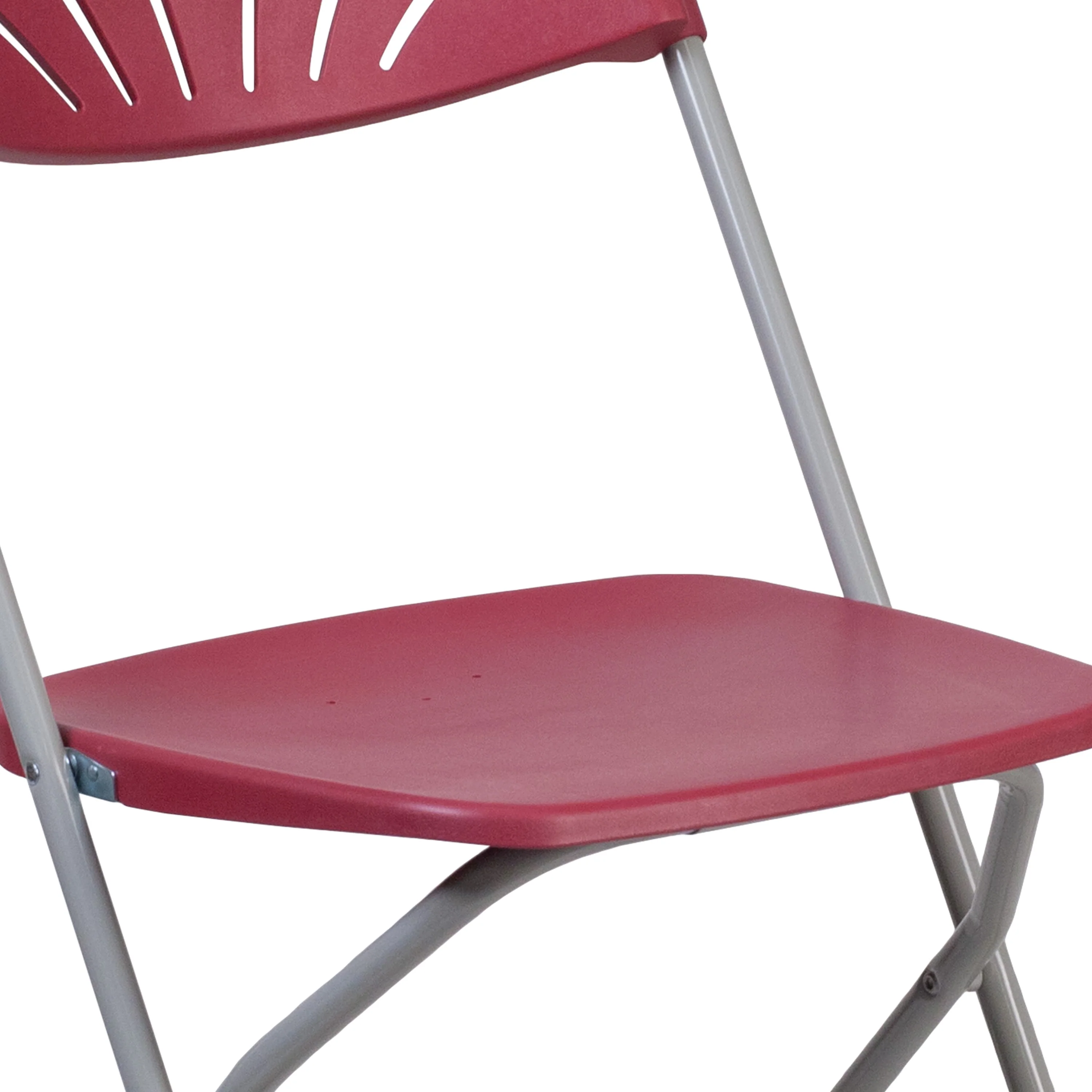 HERCULES Series 650 lb. Capacity Plastic Fan Back Folding Chair - Image 35