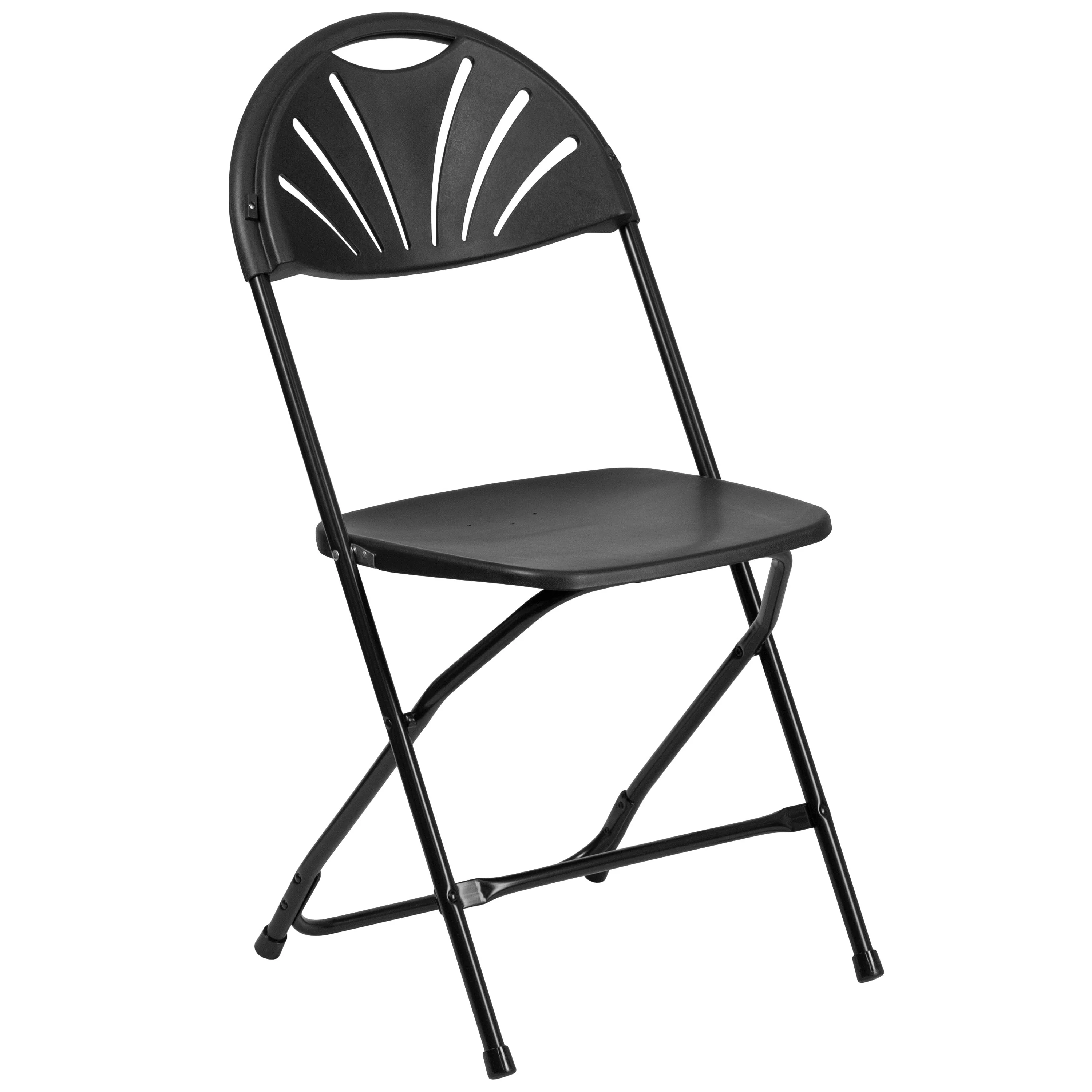 HERCULES Series 650 lb. Capacity Plastic Fan Back Folding Chair - Image 65