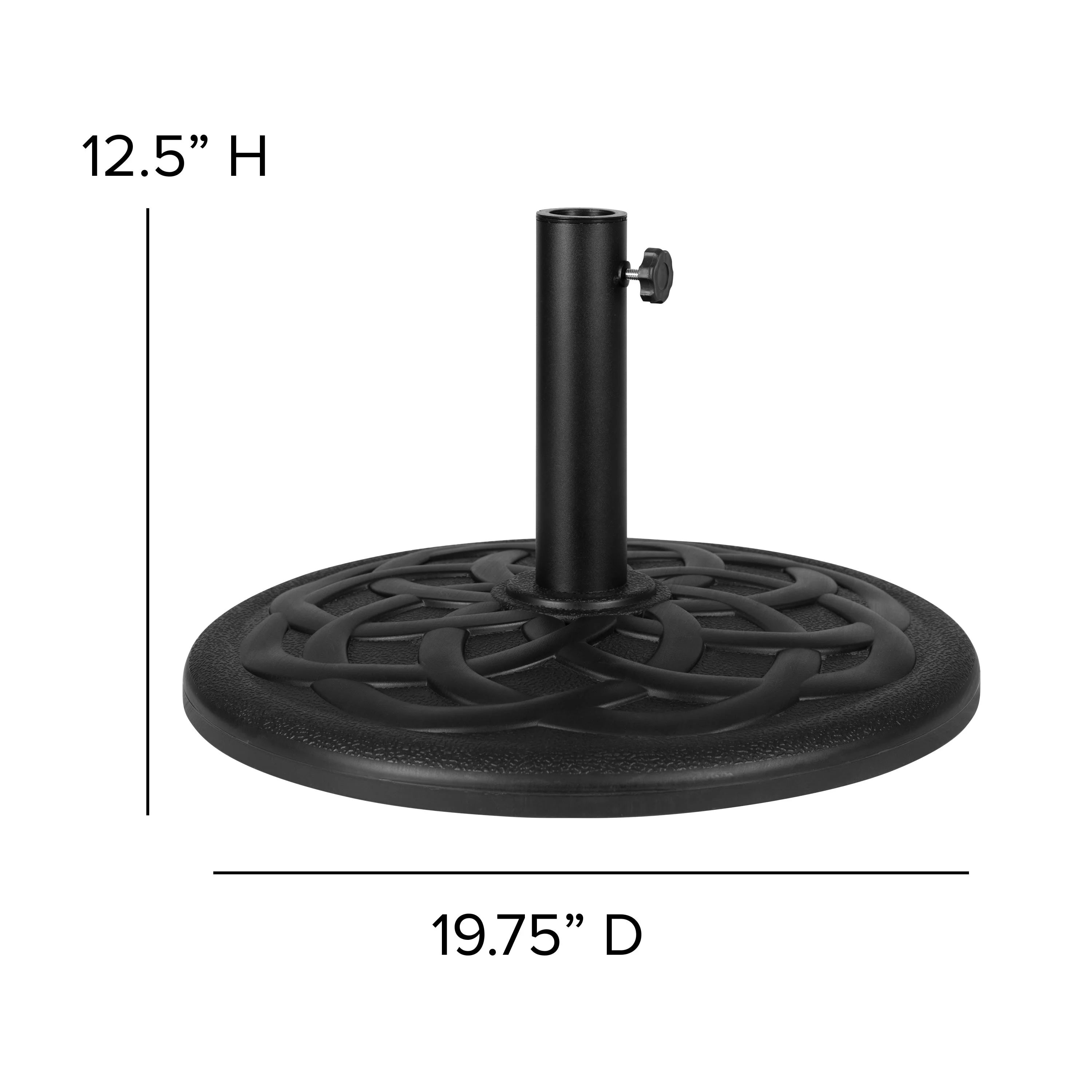 Kona9 FT Round Umbrella with Crank and Tilt Function and Standing Umbrella Base - Image 31