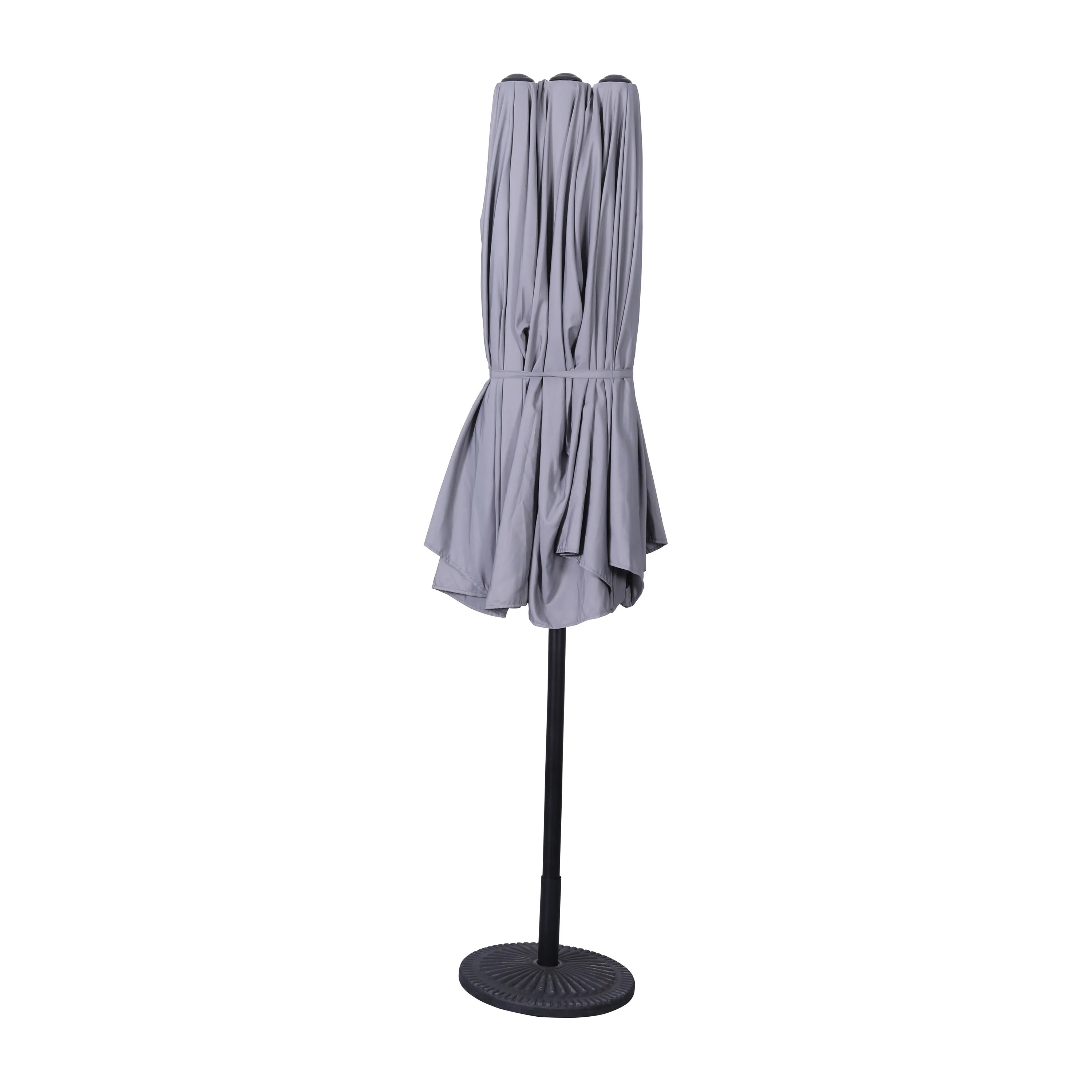 Elizabeth Commercial Grade 15 FT Triple Head Patio Umbrella with Easy Lift Crank Functionality - Image 7