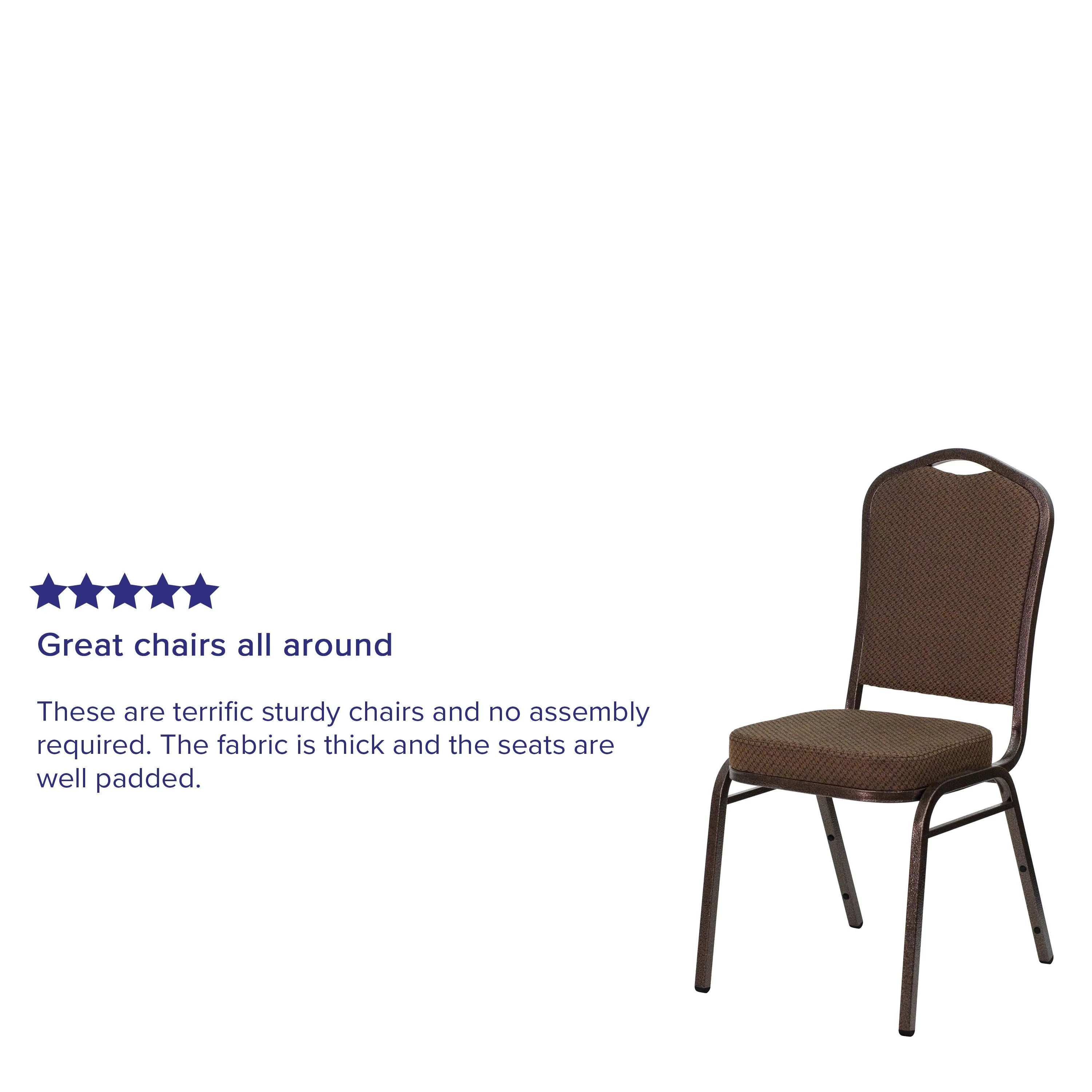 HERCULES Series Crown Back Stacking Banquet Chair - Image 100