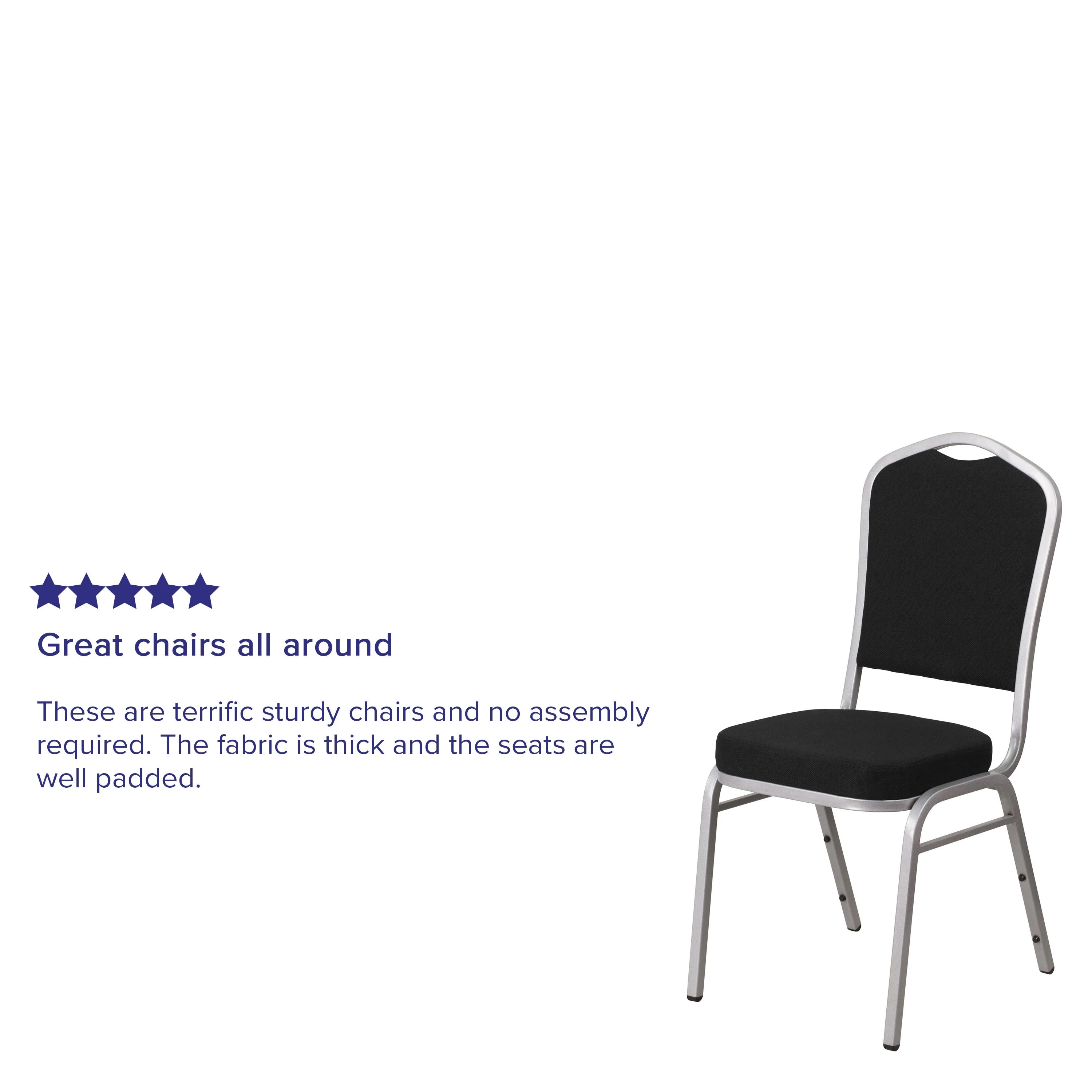HERCULES Series Crown Back Stacking Banquet Chair - Image 130