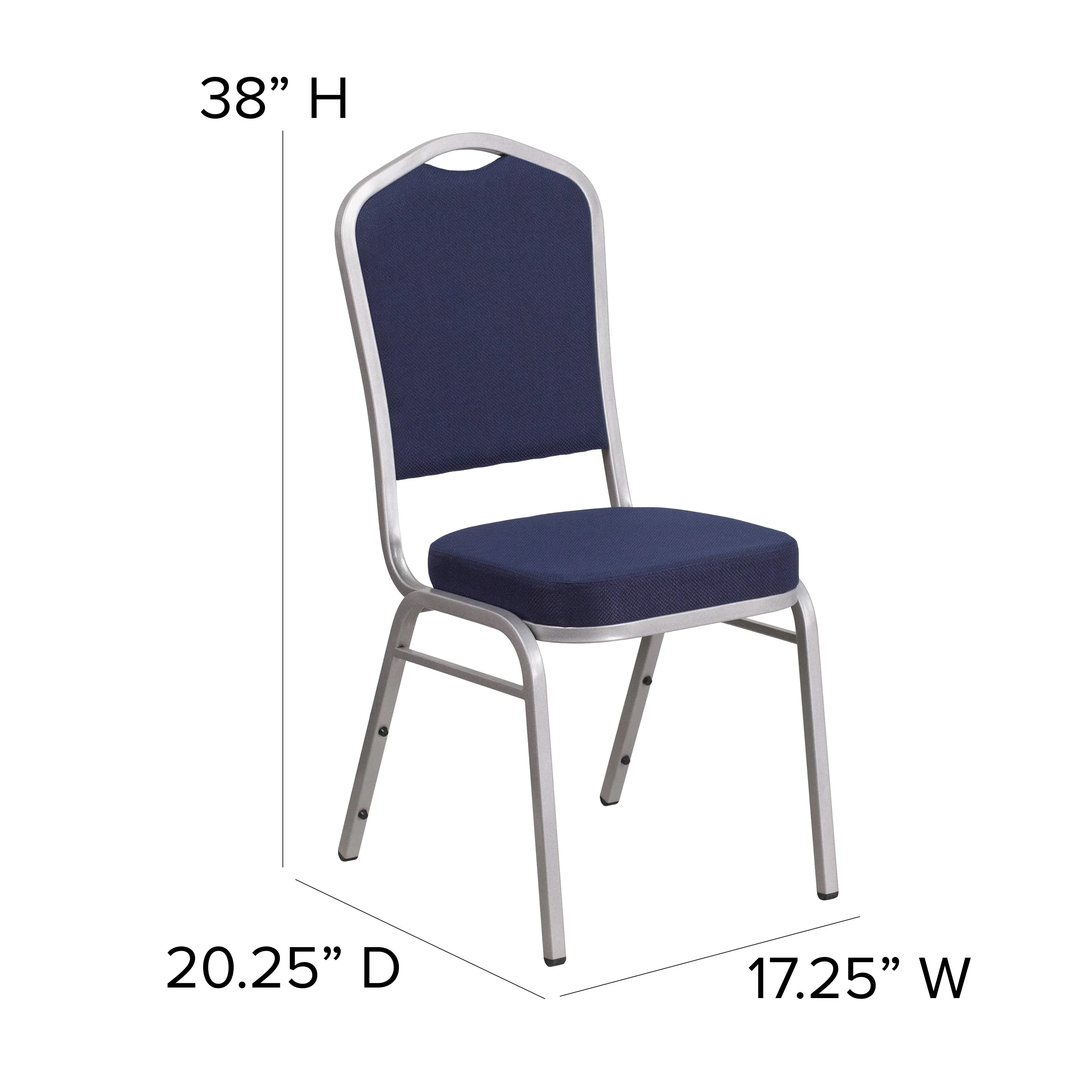 HERCULES Series Crown Back Stacking Banquet Chair - Image 149