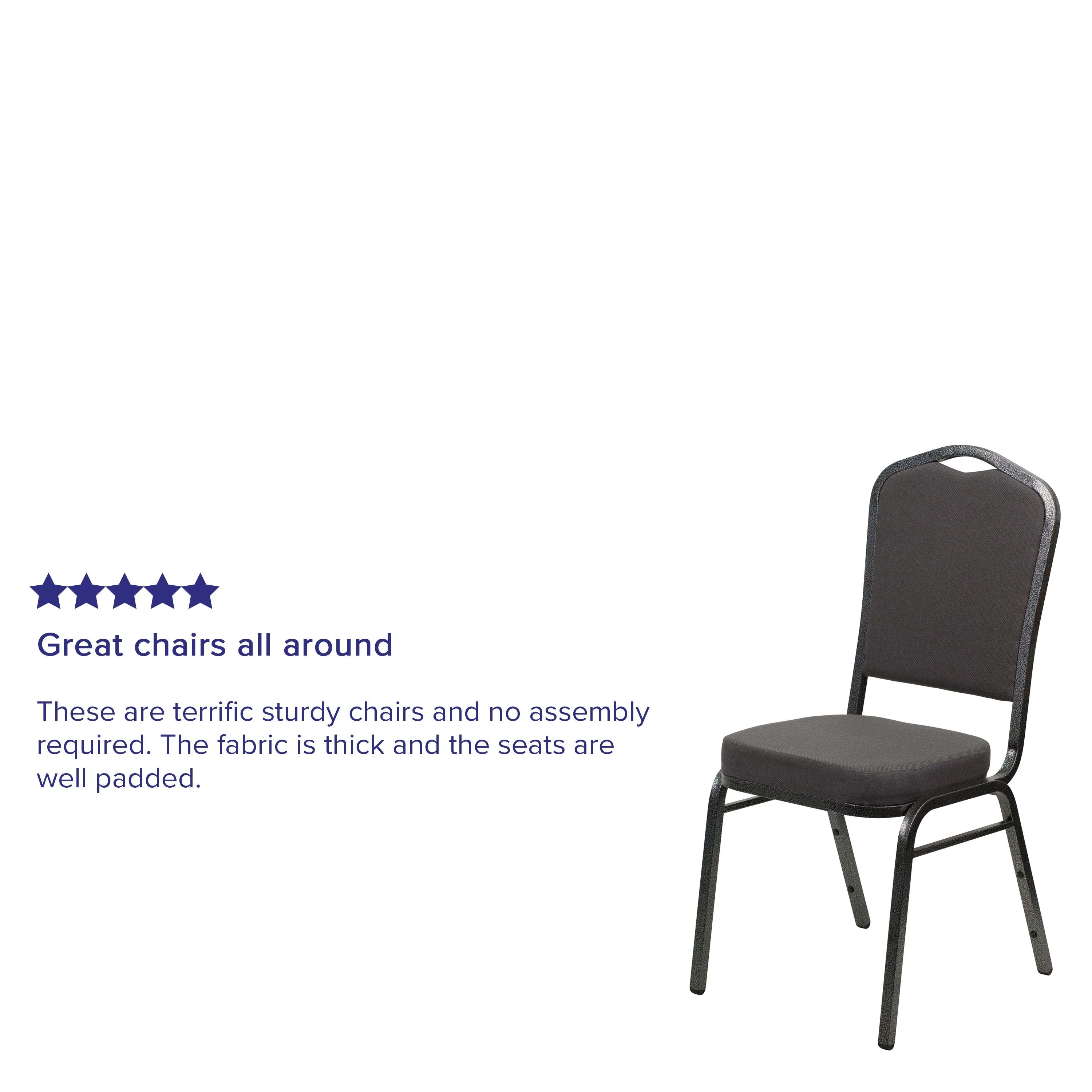 HERCULES Series Crown Back Stacking Banquet Chair - Image 16