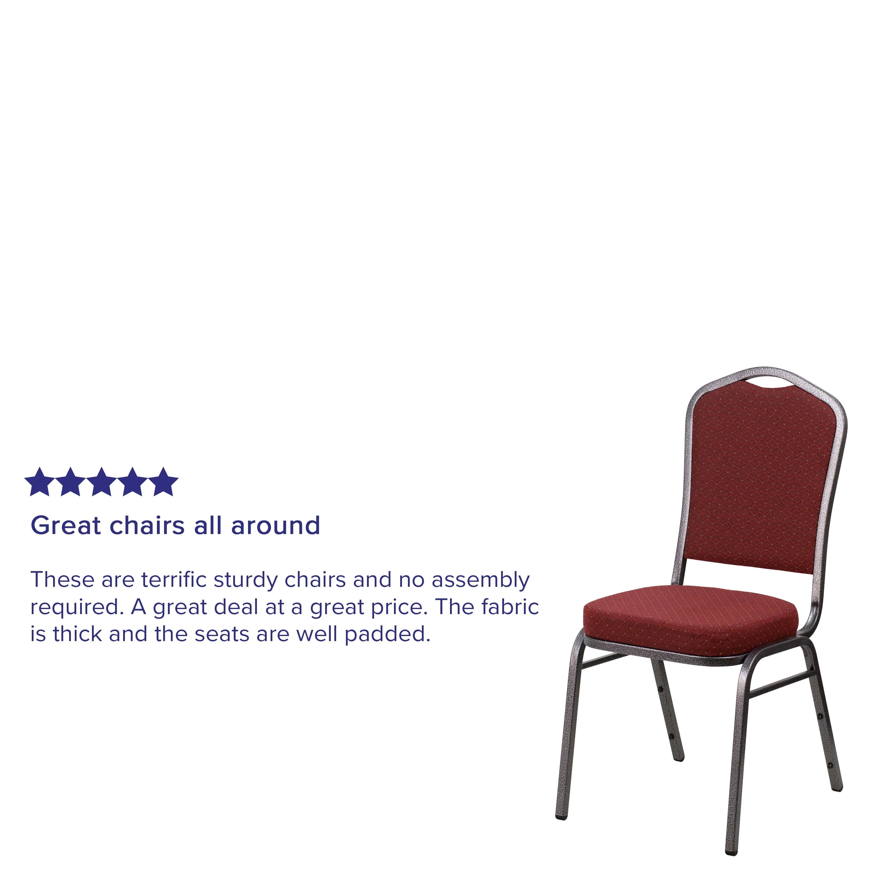 HERCULES Series Crown Back Stacking Banquet Chair - Image 160