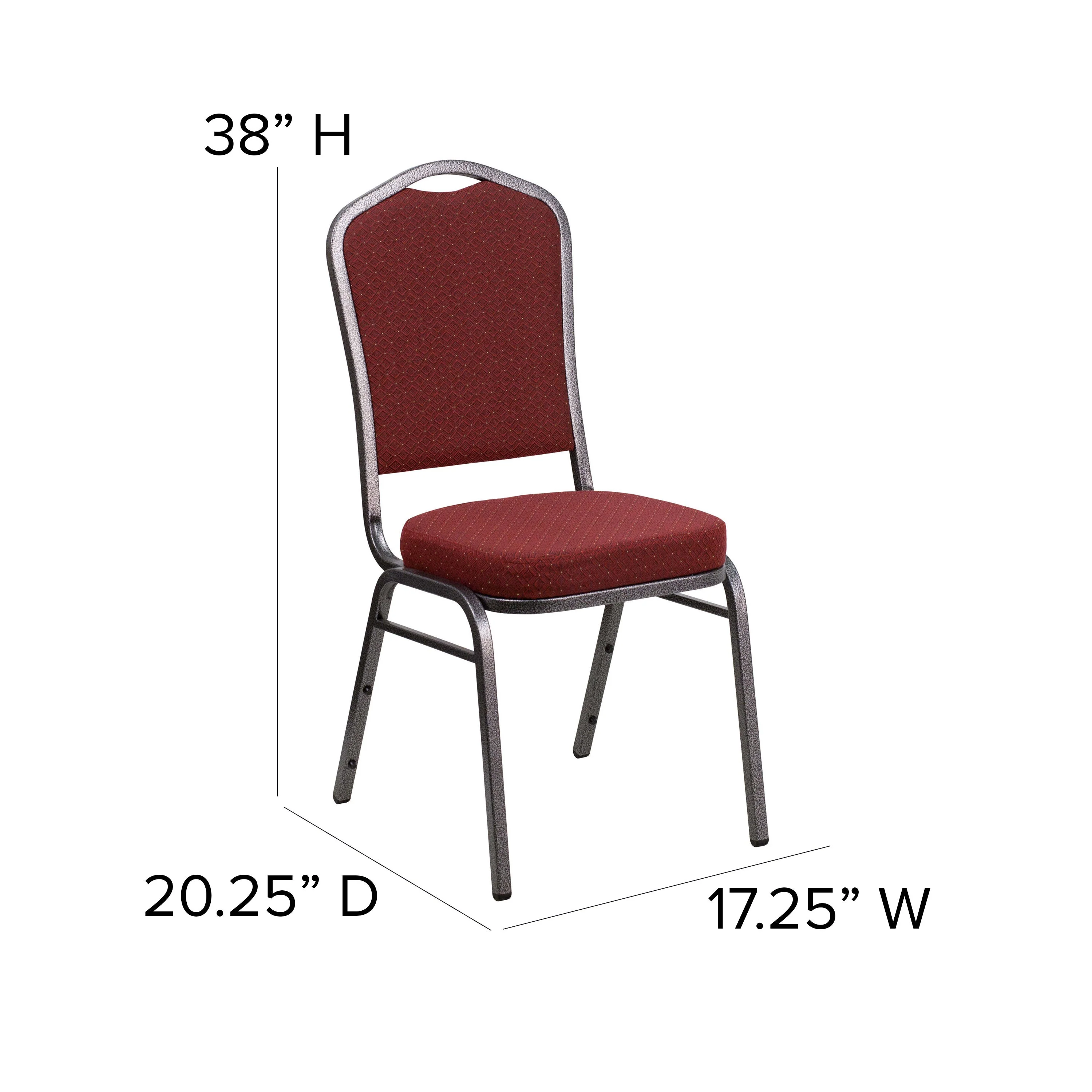 HERCULES Series Crown Back Stacking Banquet Chair - Image 161