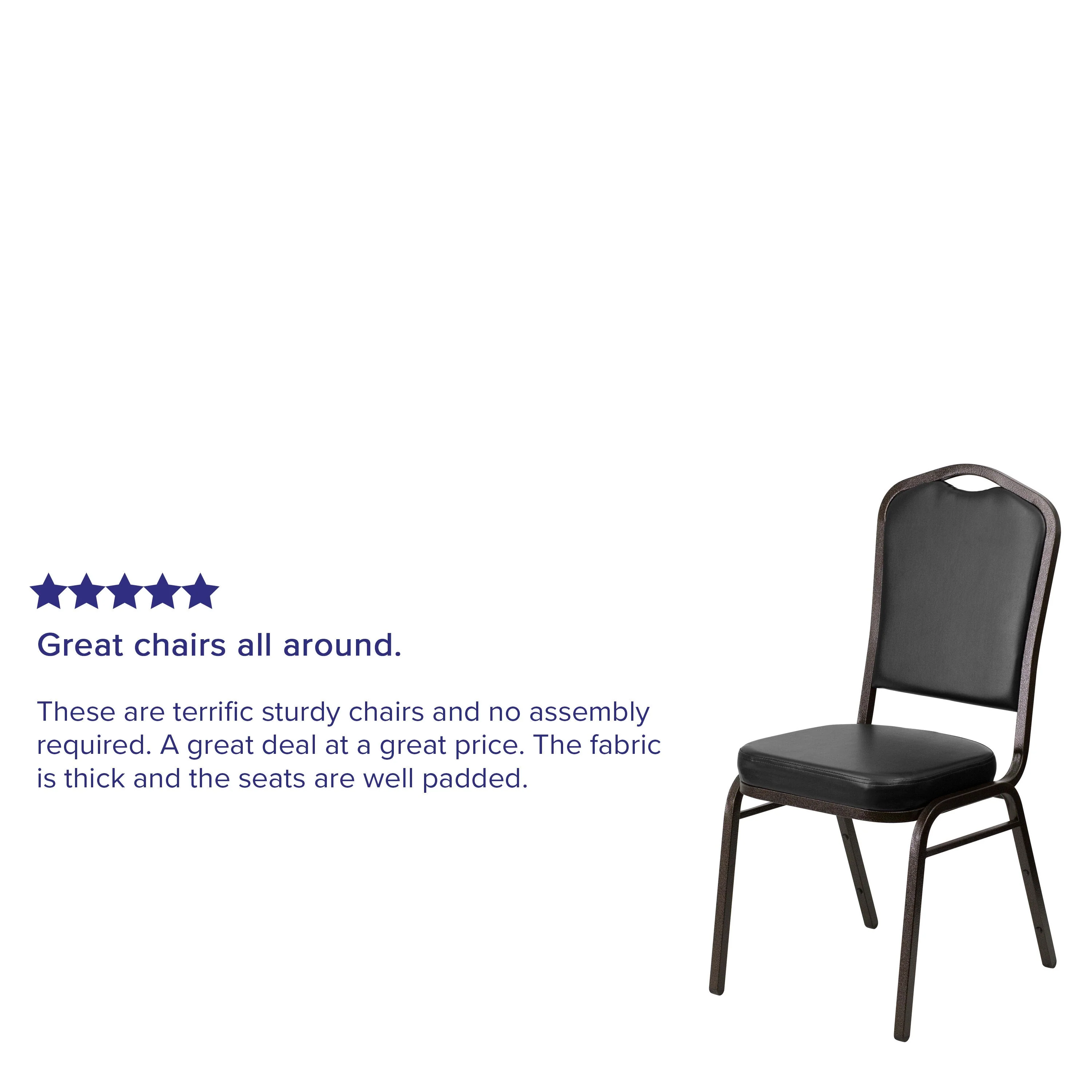 HERCULES Series Crown Back Stacking Banquet Chair - Image 184