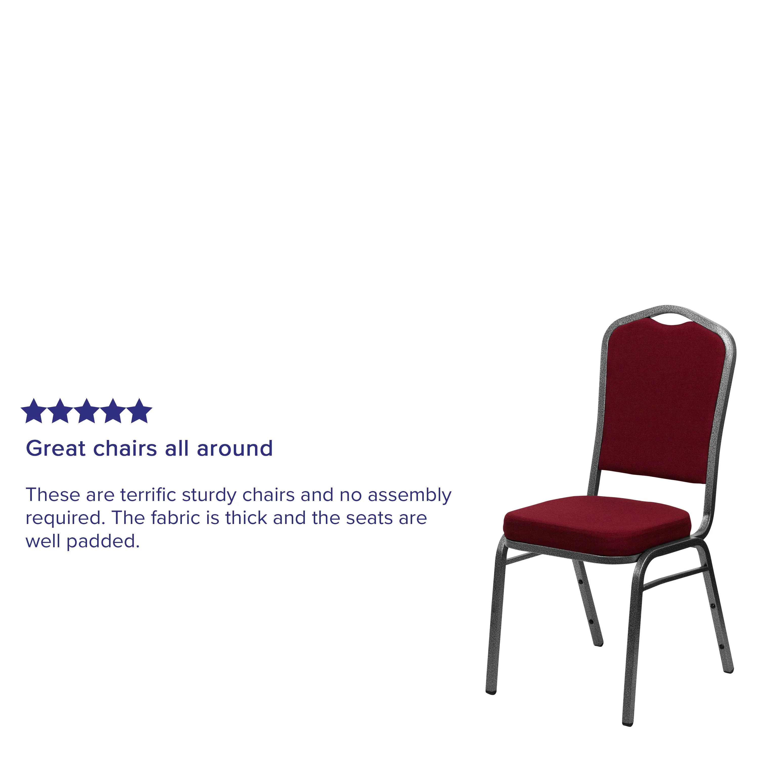 HERCULES Series Crown Back Stacking Banquet Chair - Image 28