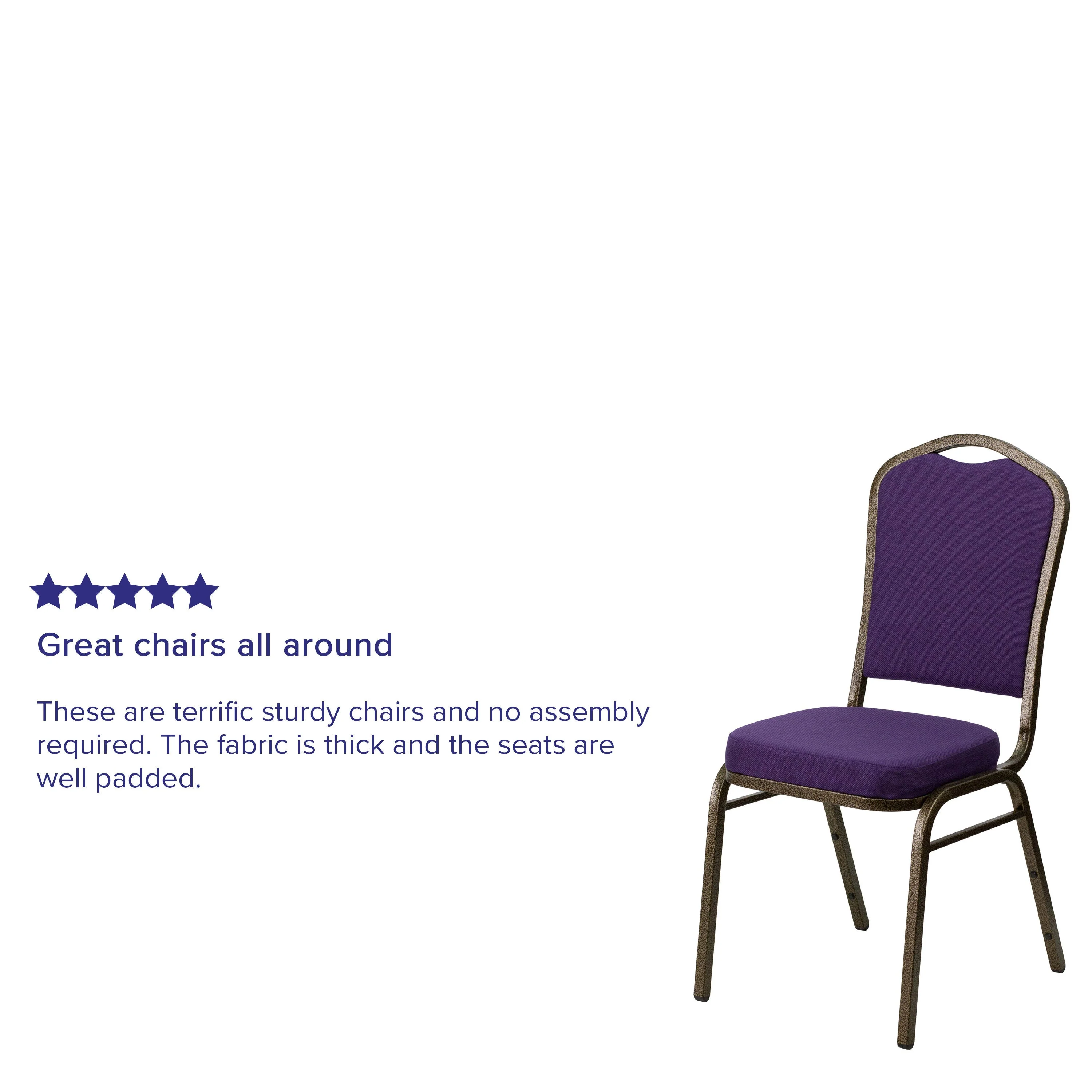HERCULES Series Crown Back Stacking Banquet Chair - Image 52