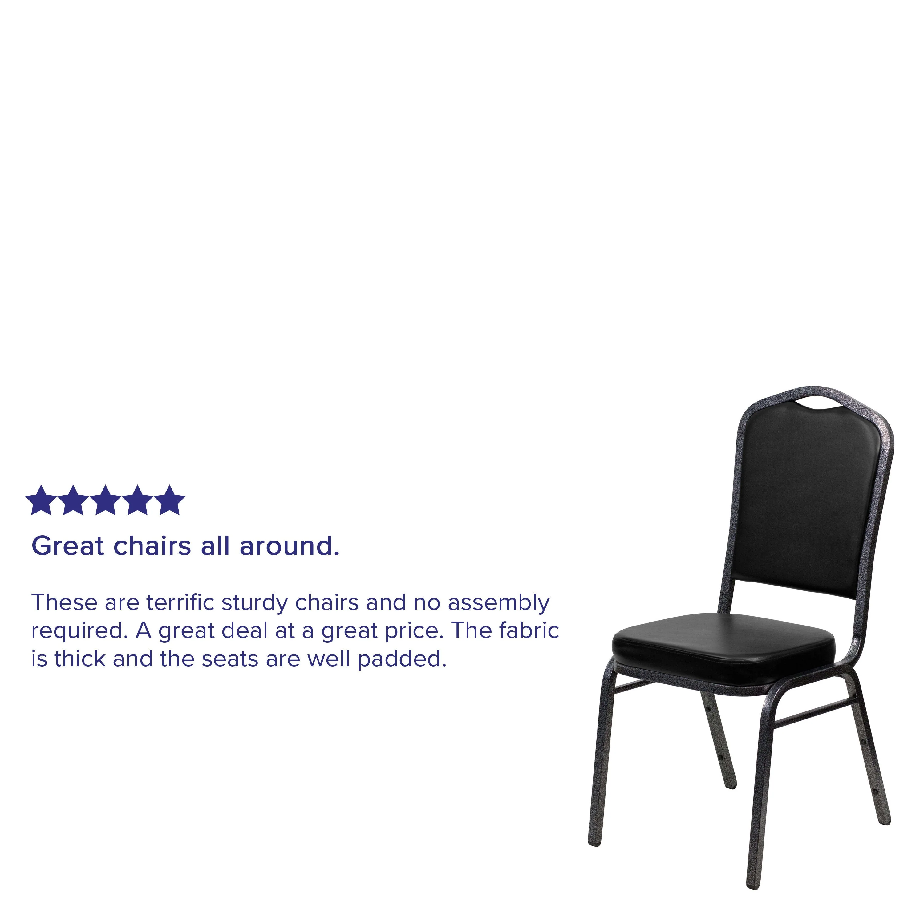 HERCULES Series Crown Back Stacking Banquet Chair - Image 76