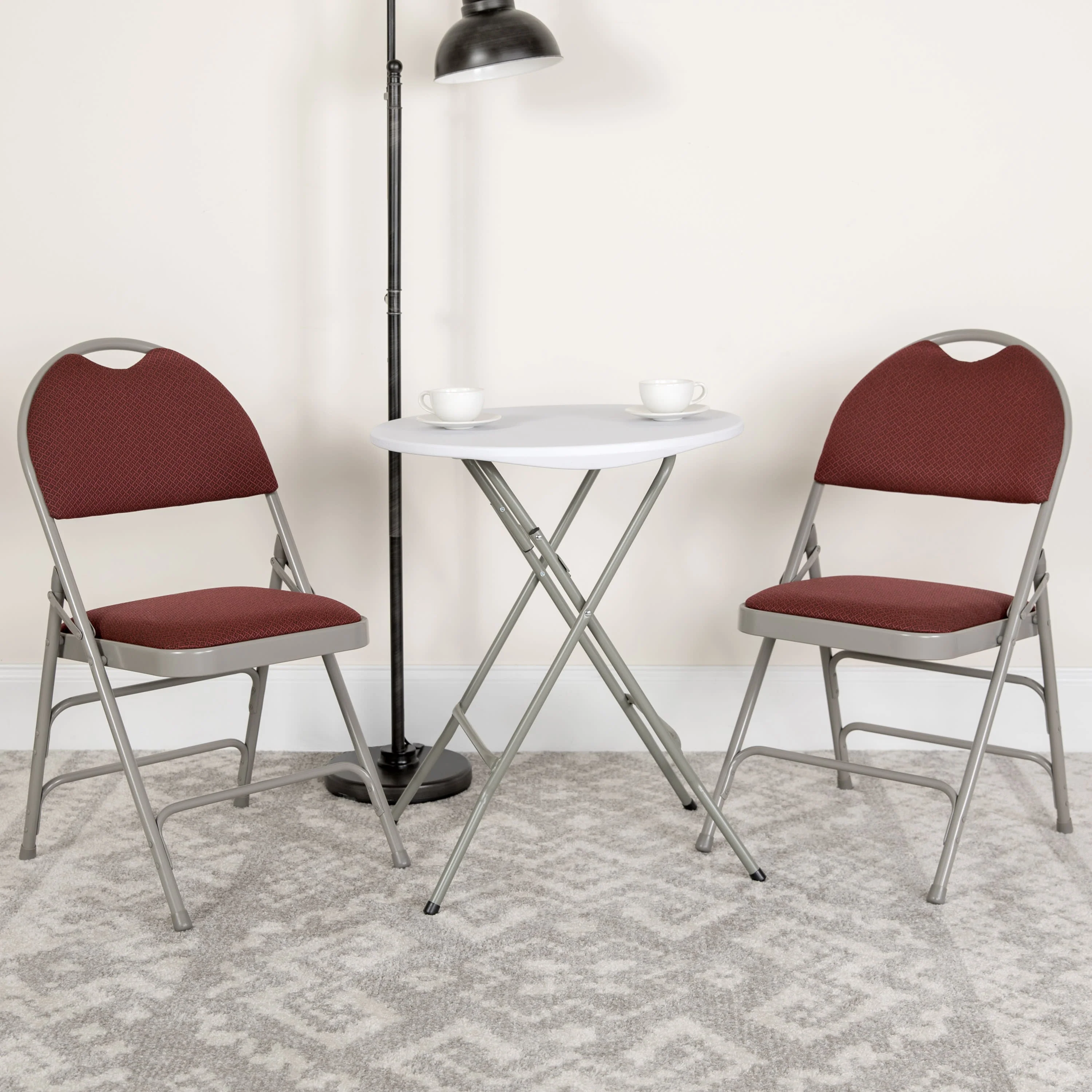 HERCULES Series Extra Large Ultra-Premium Triple Braced Metal Folding Chair with Easy-Carry Handle - Image 34