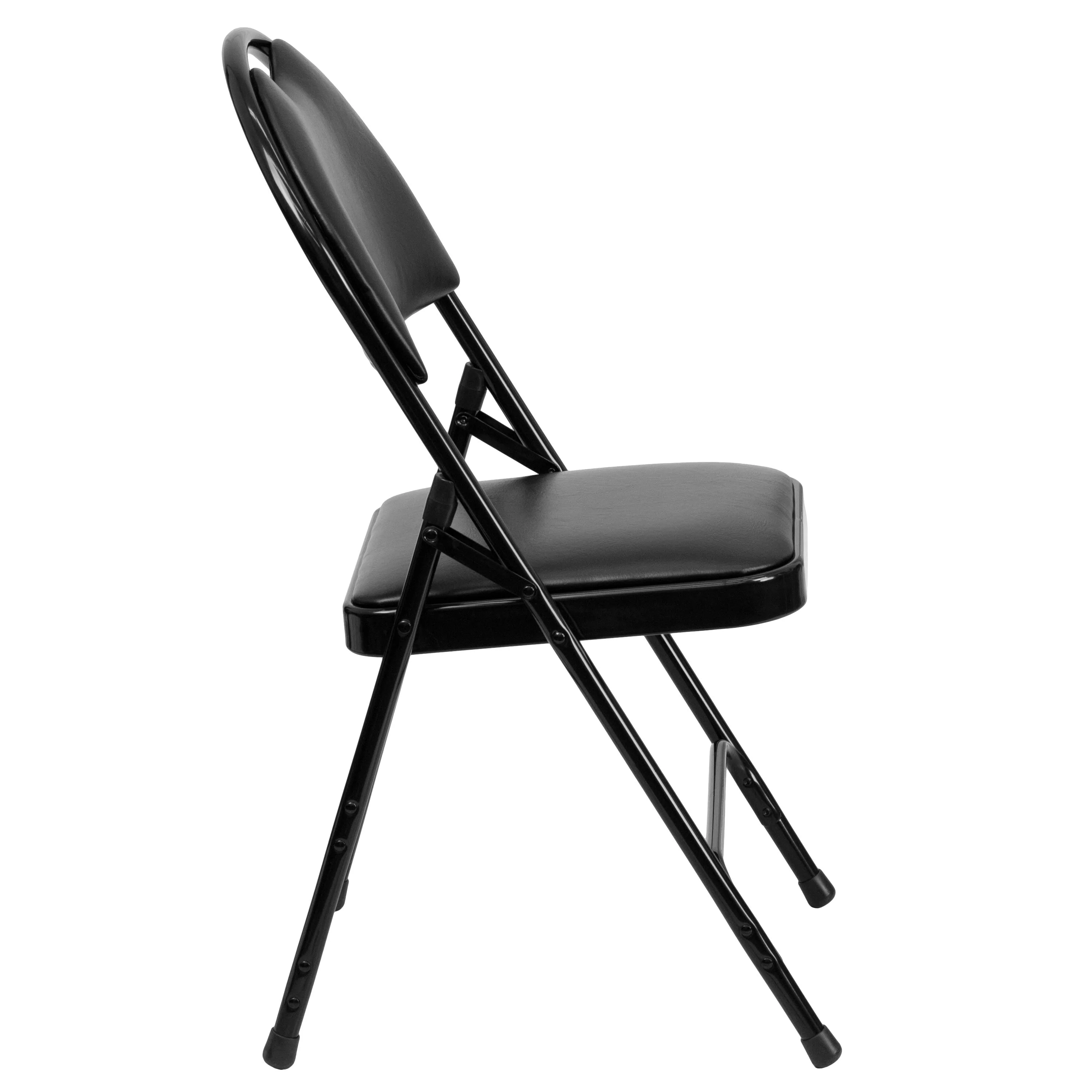 HERCULES Series Extra Large Ultra-Premium Triple Braced Metal Folding Chair with Easy-Carry Handle - Image 9