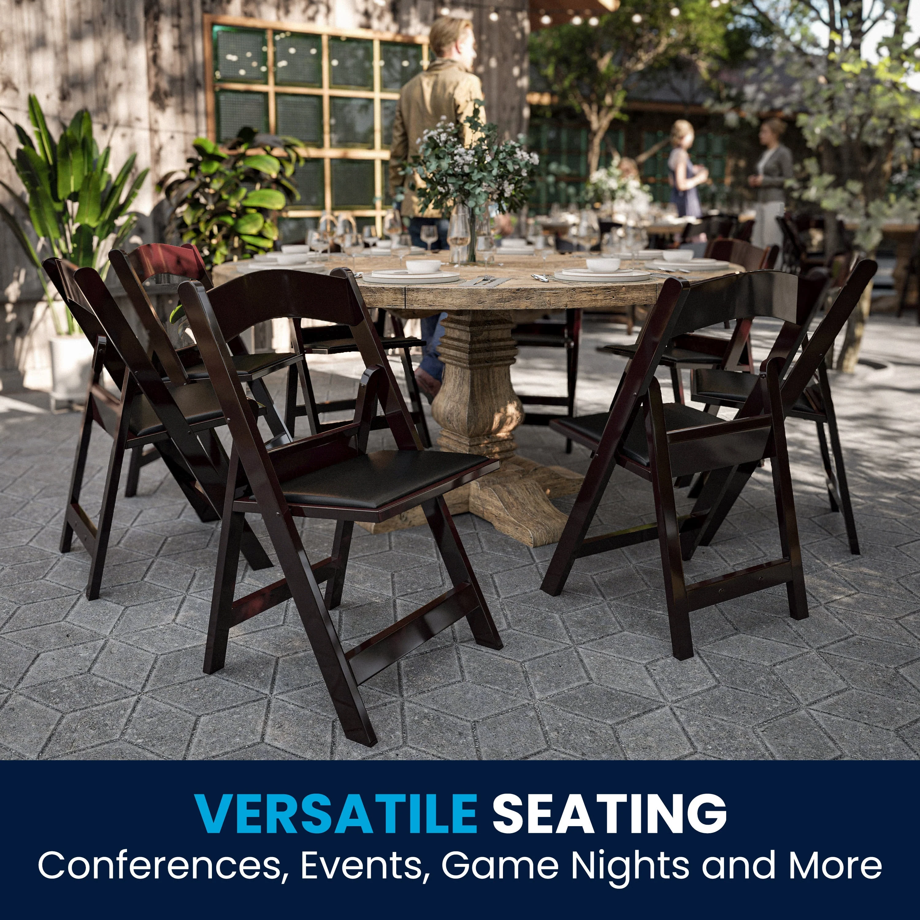 Hercules Folding Chair - Stackable Resin – 800LB Weight Capacity Event Chair - Image 20