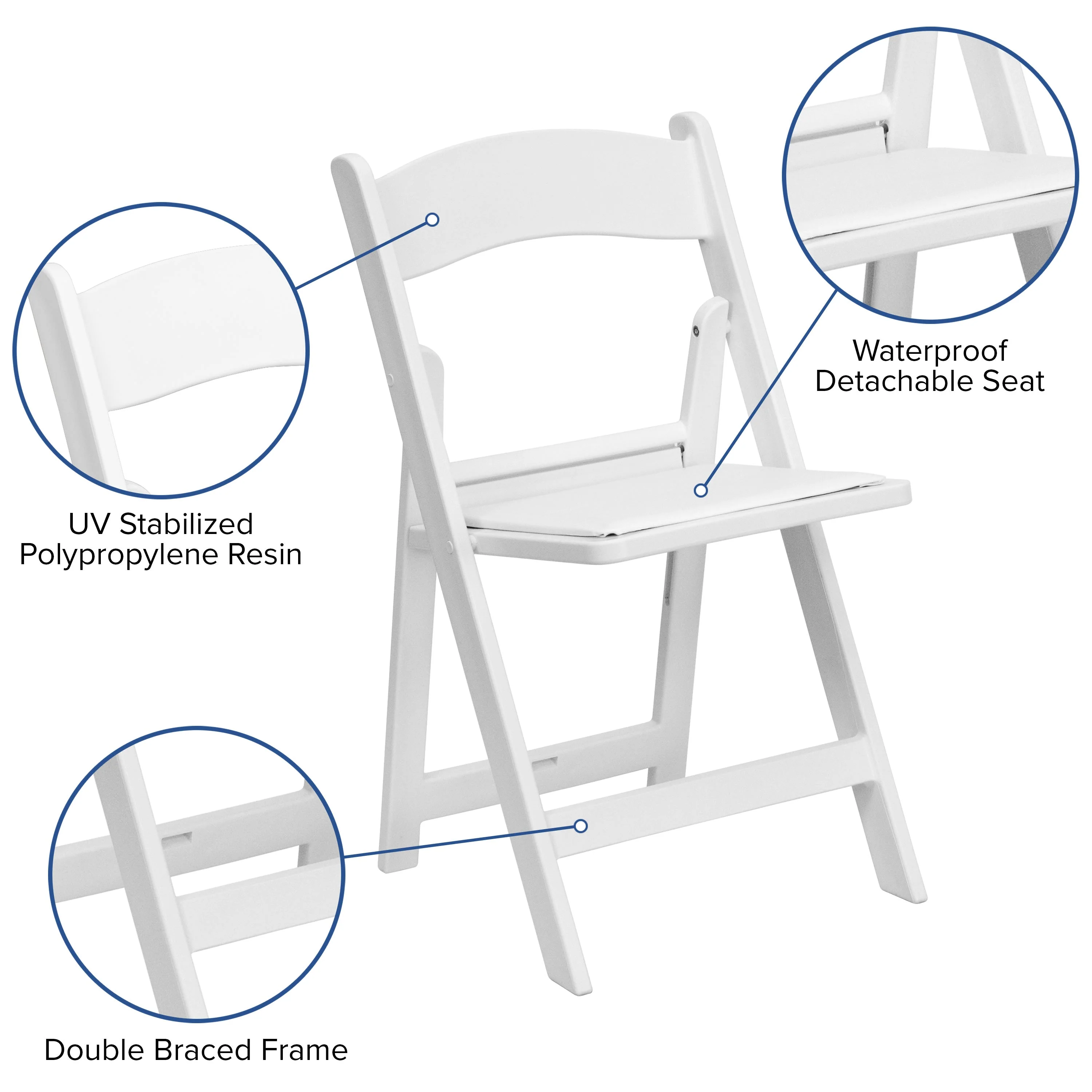 Hercules Folding Chair - Stackable Resin – 800LB Weight Capacity Event Chair - Image 81