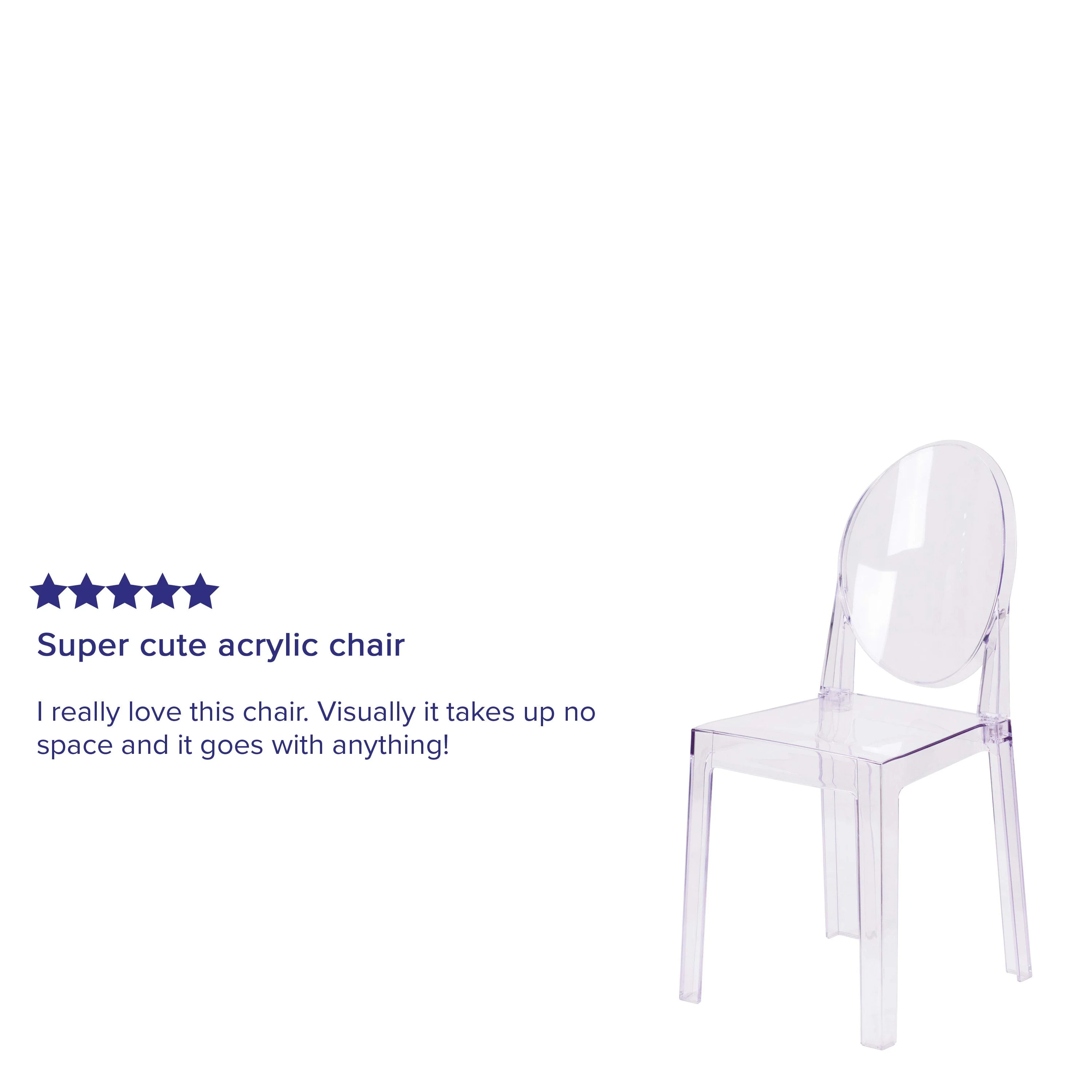 Ghost Chair with Oval Back - Image 4