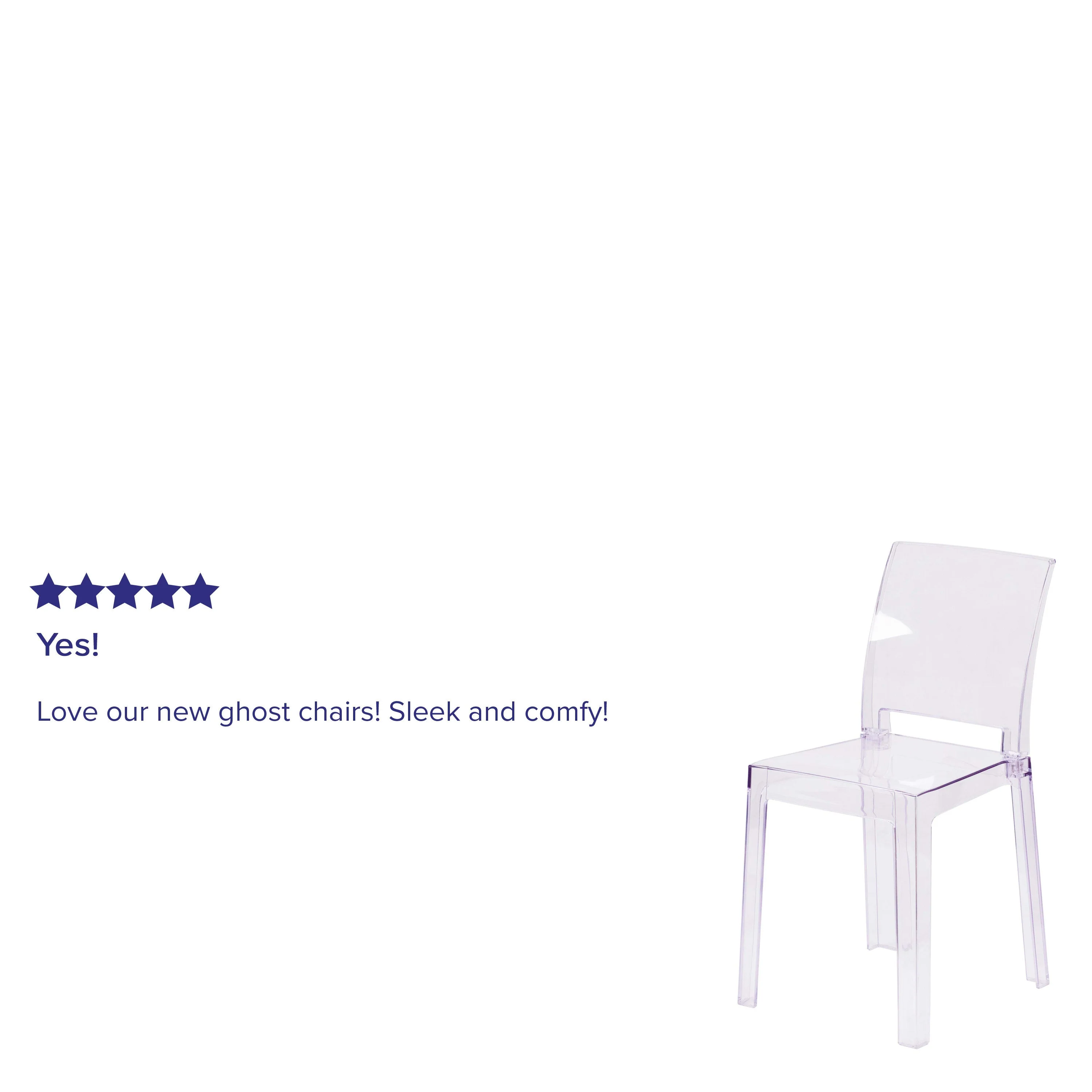 Ghost Chair with Square Back - Image 4
