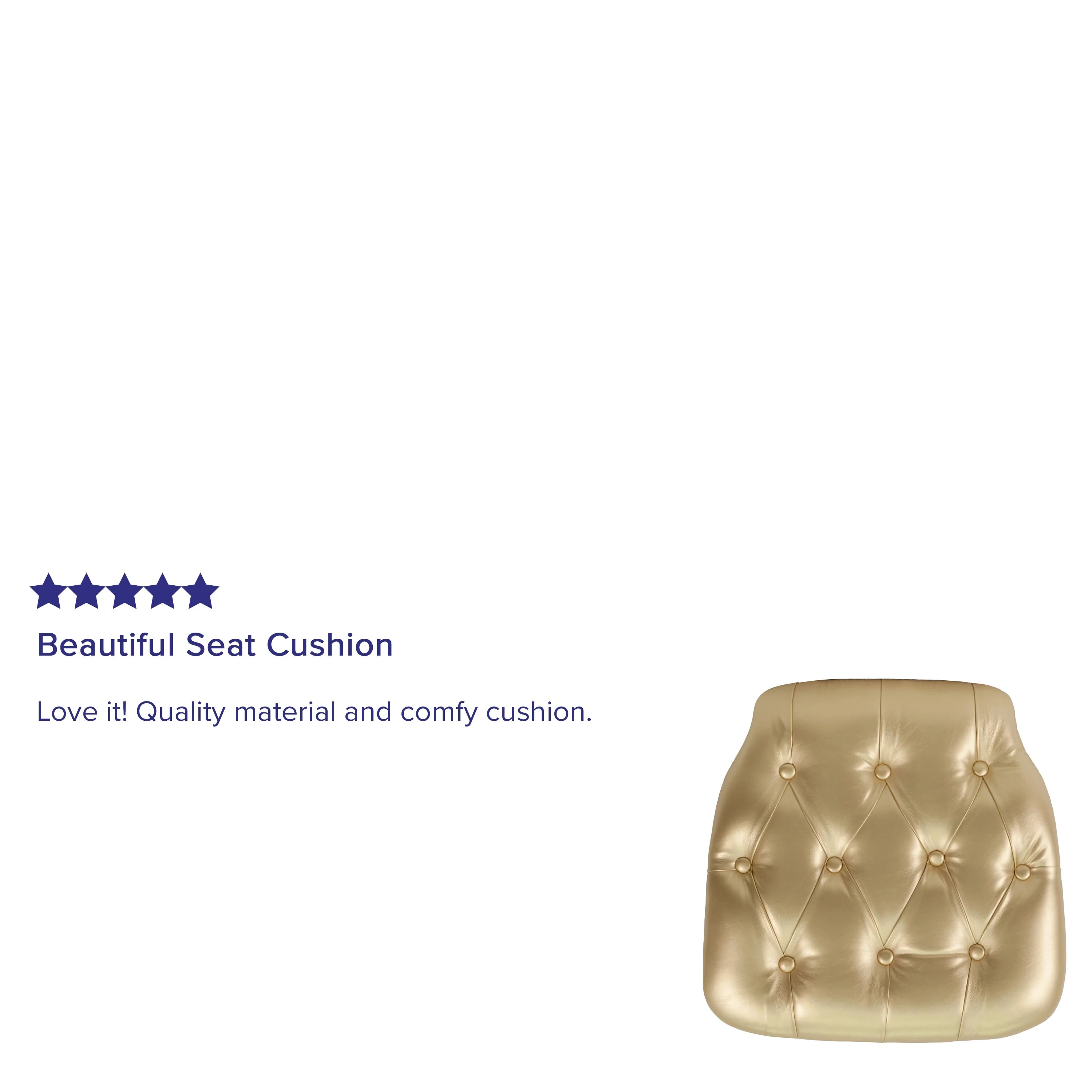Hard Tufted Vinyl Chiavari Chair Cushion - Image 11