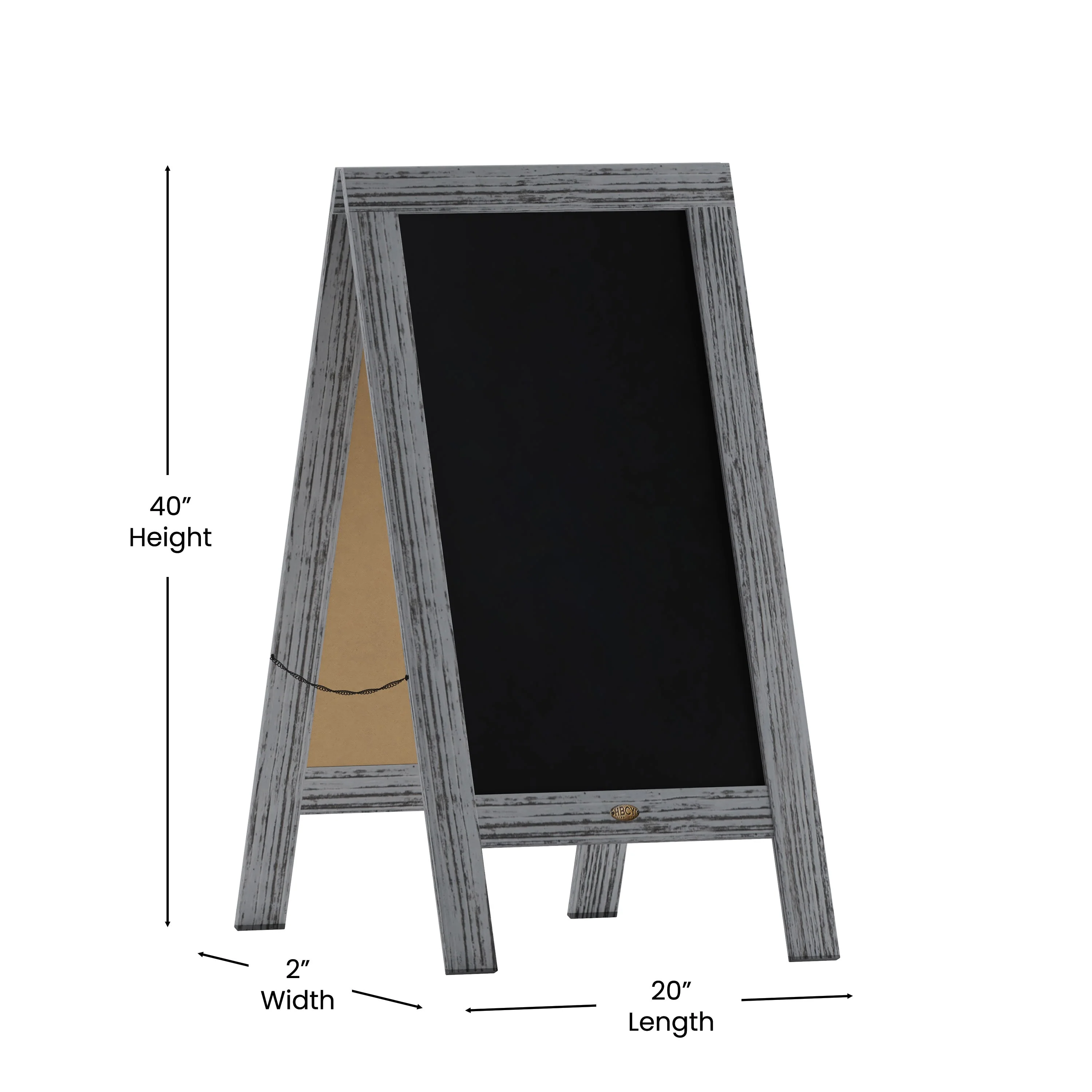 Canterbury Vintage Wooden A-Frame Magnetic Indoor/Outdoor Chalkboard Sign, Freestanding Double Sided Extra Large Message Board - Image 132