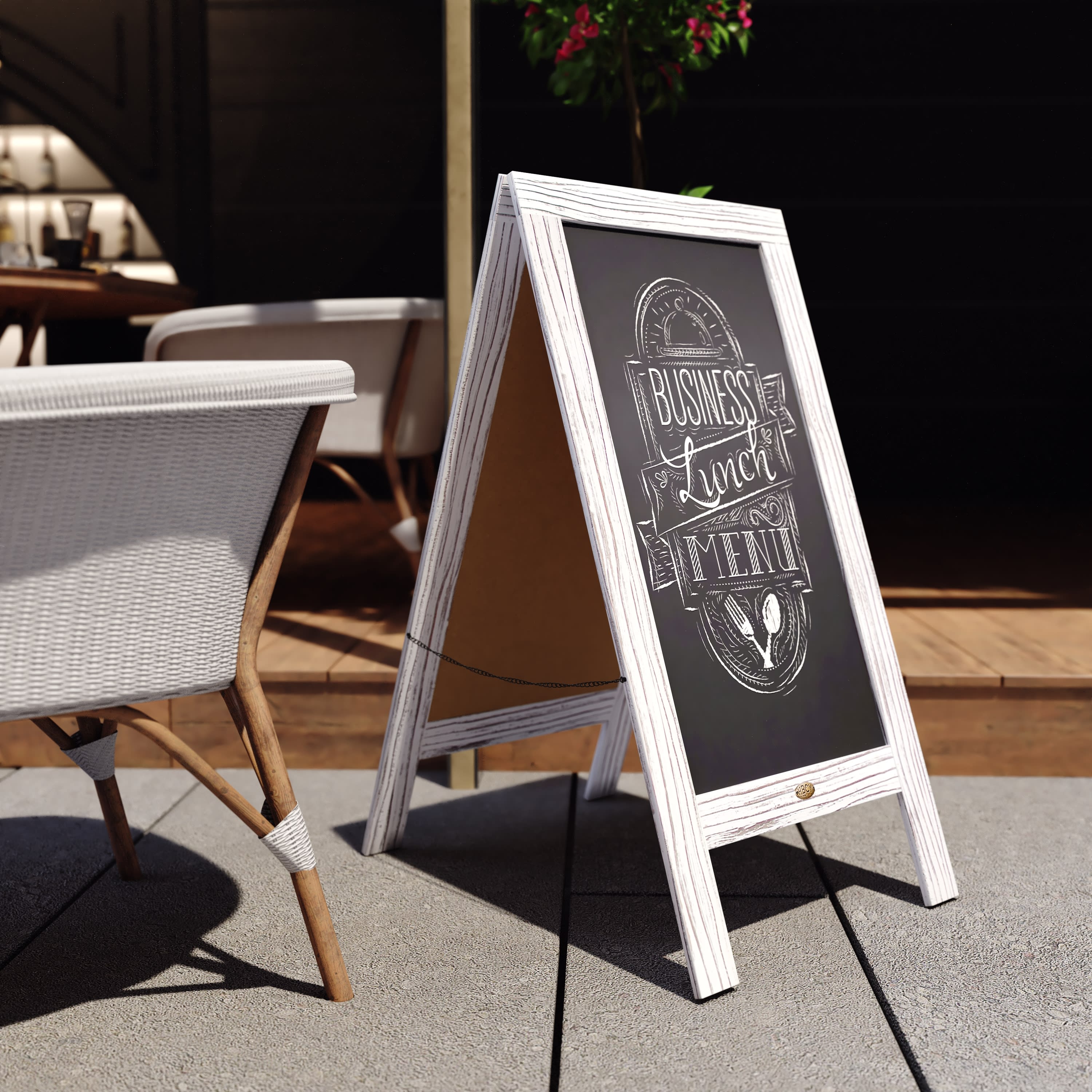 Canterbury Vintage Wooden A-Frame Magnetic Indoor/Outdoor Chalkboard Sign, Freestanding Double Sided Extra Large Message Board - Image 74