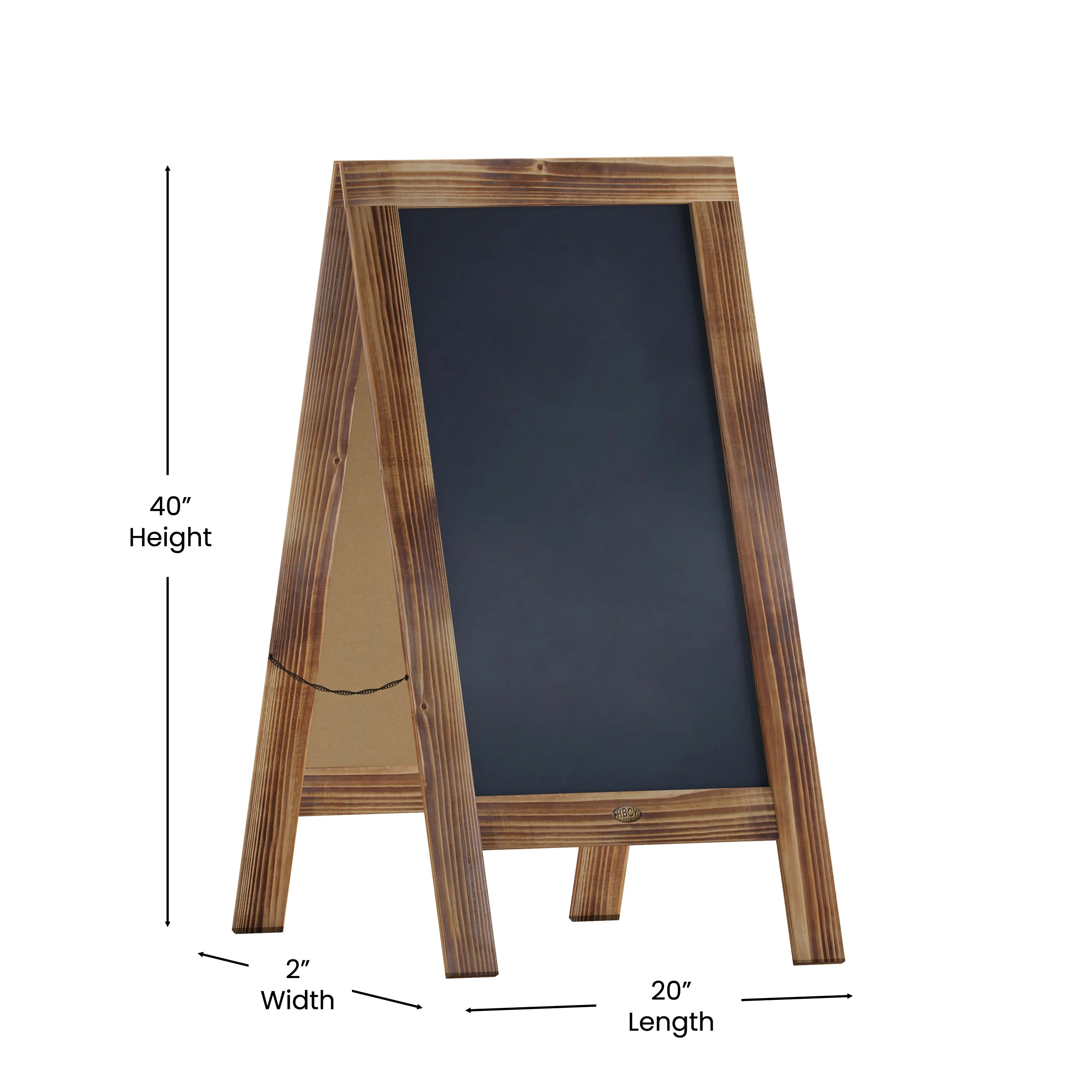 Canterbury Vintage Wooden A-Frame Magnetic Indoor/Outdoor Chalkboard Sign, Freestanding Double Sided Extra Large Message Board - Image 85