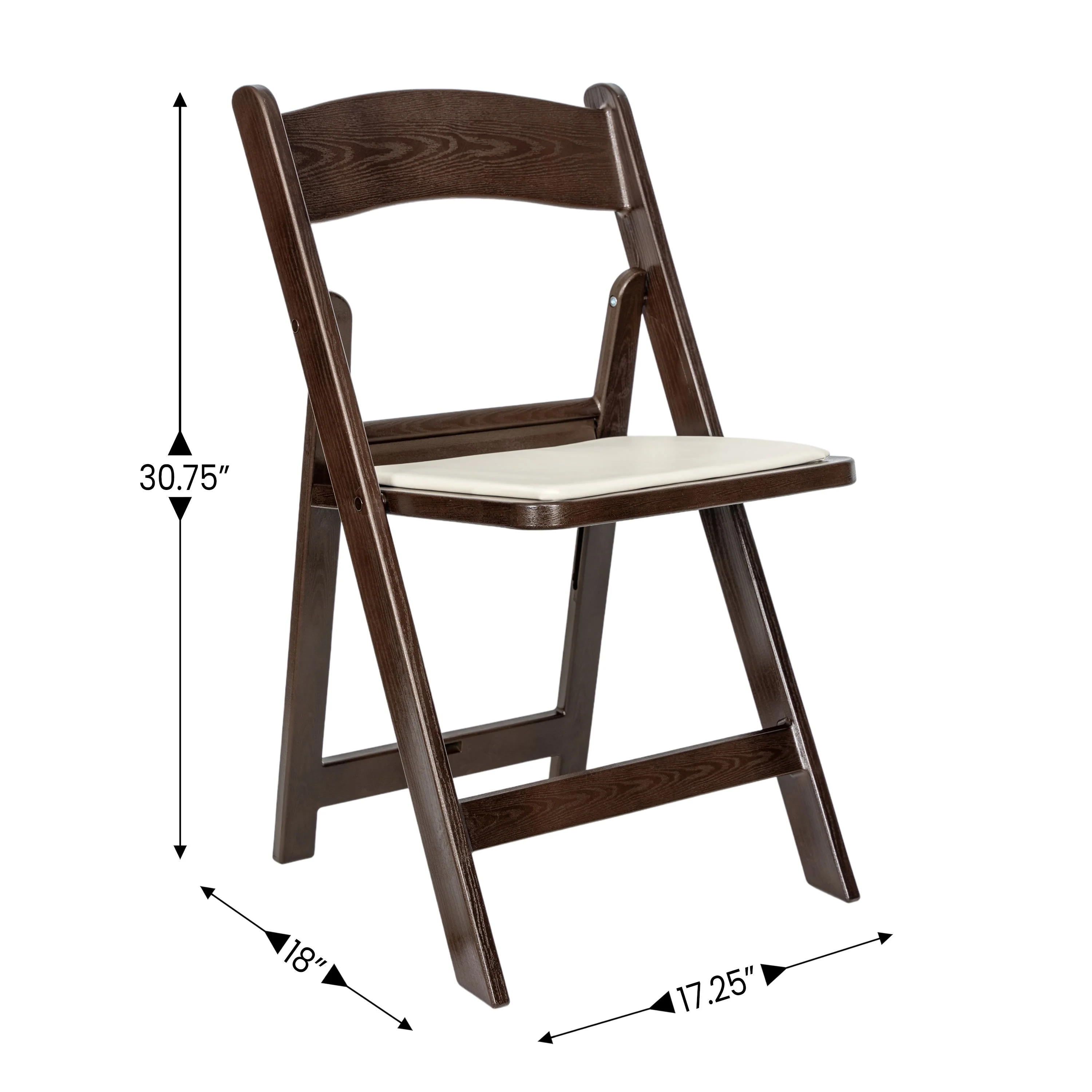 HERCULES Commercial Indoor/Outdoor Lightweight Wood Look Resin Folding Event Chair - Image 16