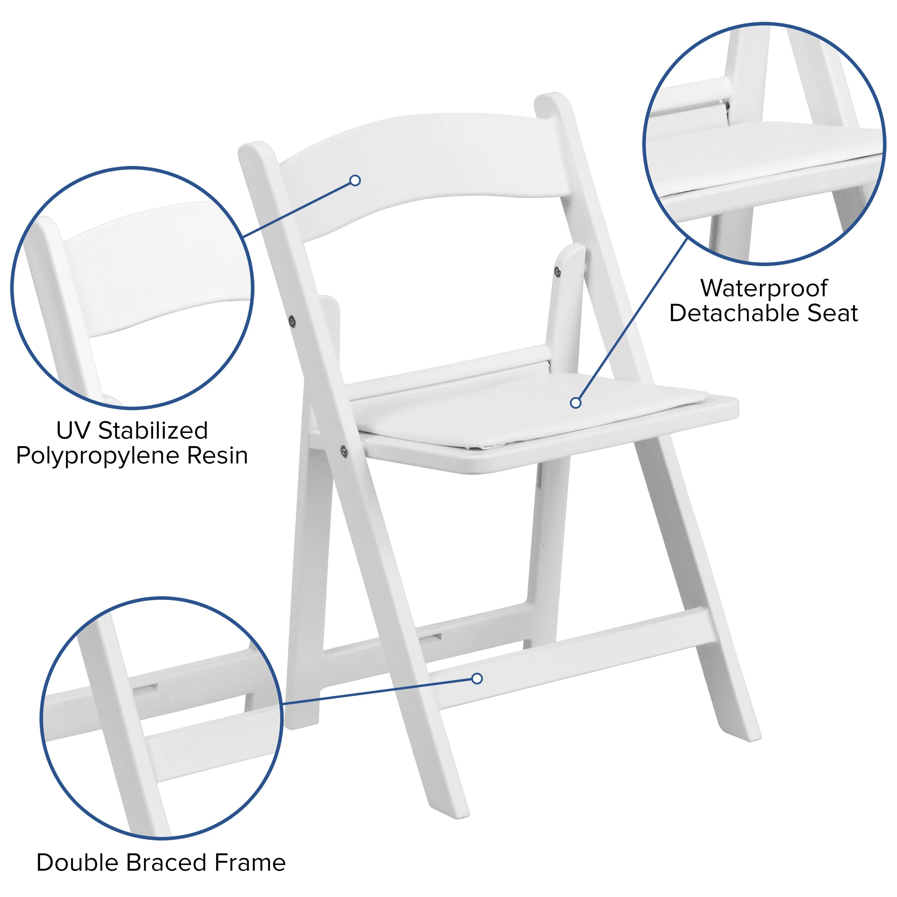 Kids Resin Folding Chair with Vinyl Padded Seat - Image 5