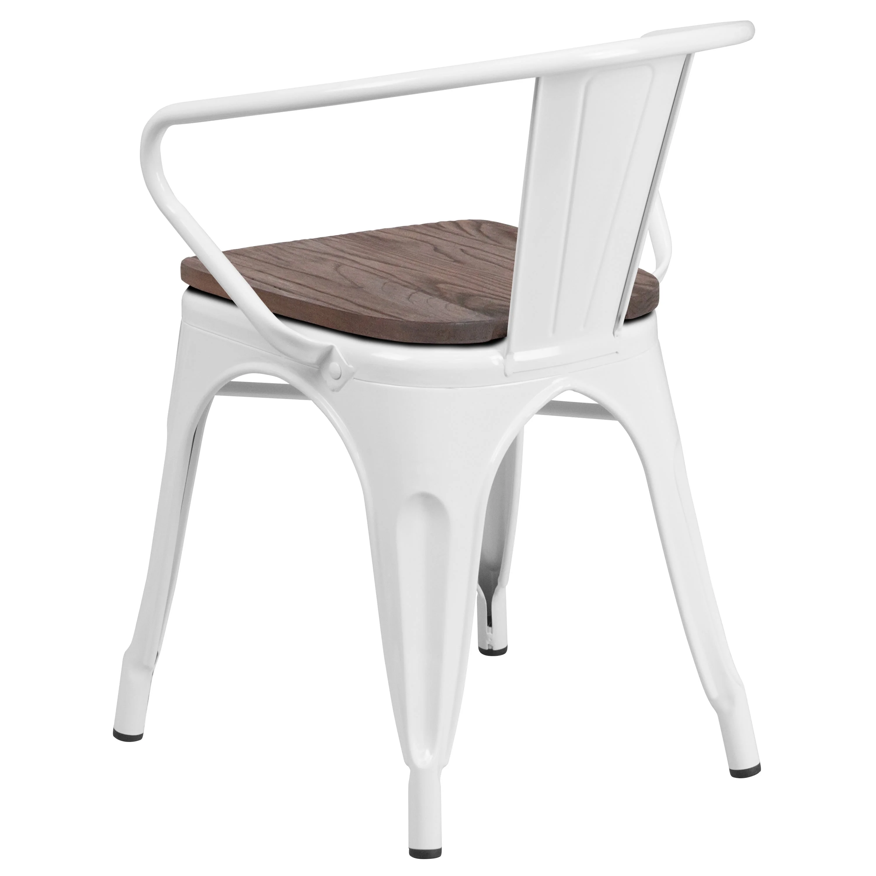 Metal Chair with Wood Seat and Arms - Image 44