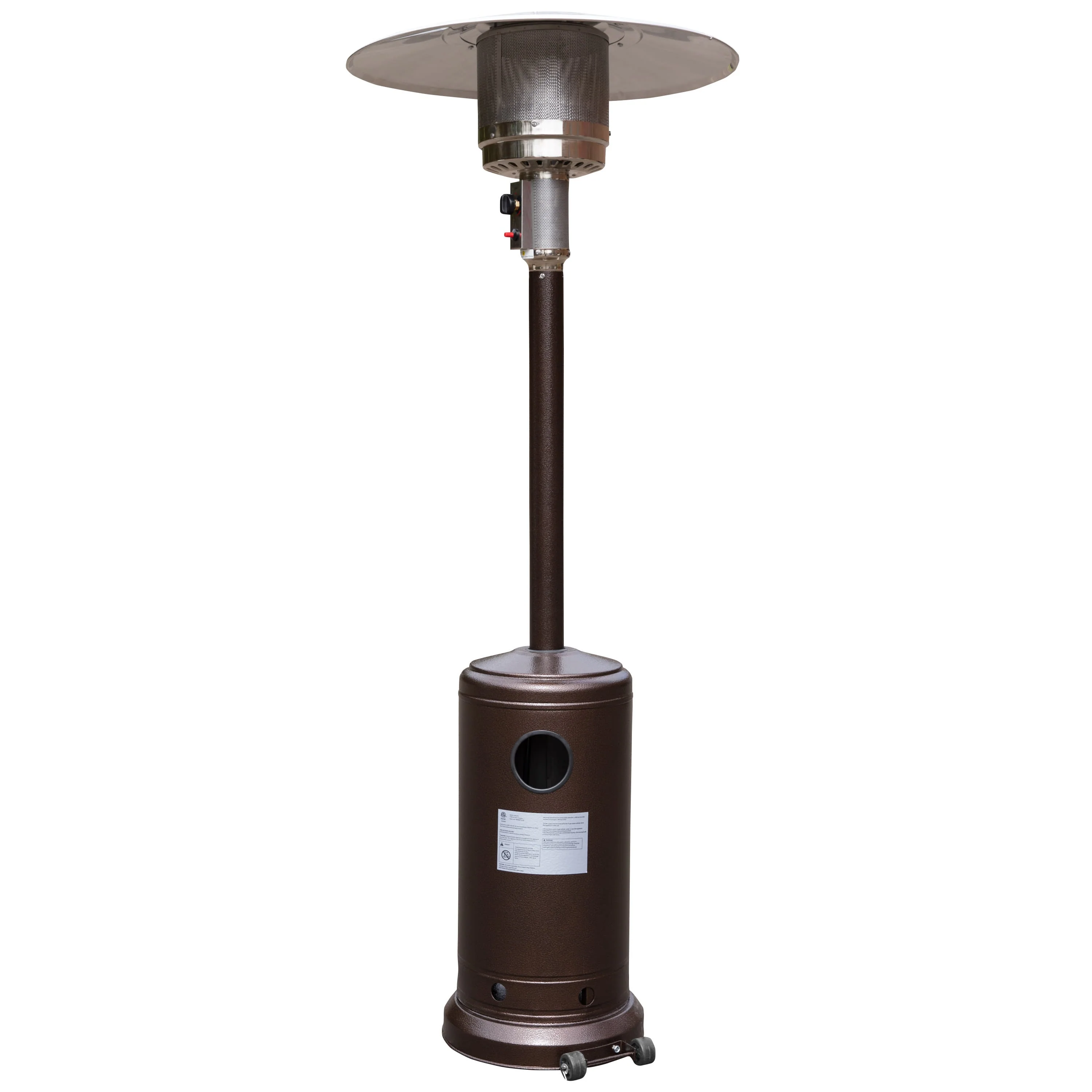 Sol Patio Outdoor Heating-Stainless Steel 40,000 BTU Propane Heater with Wheels for Commercial & Residential Use-7.5 Feet Tall - Image 8