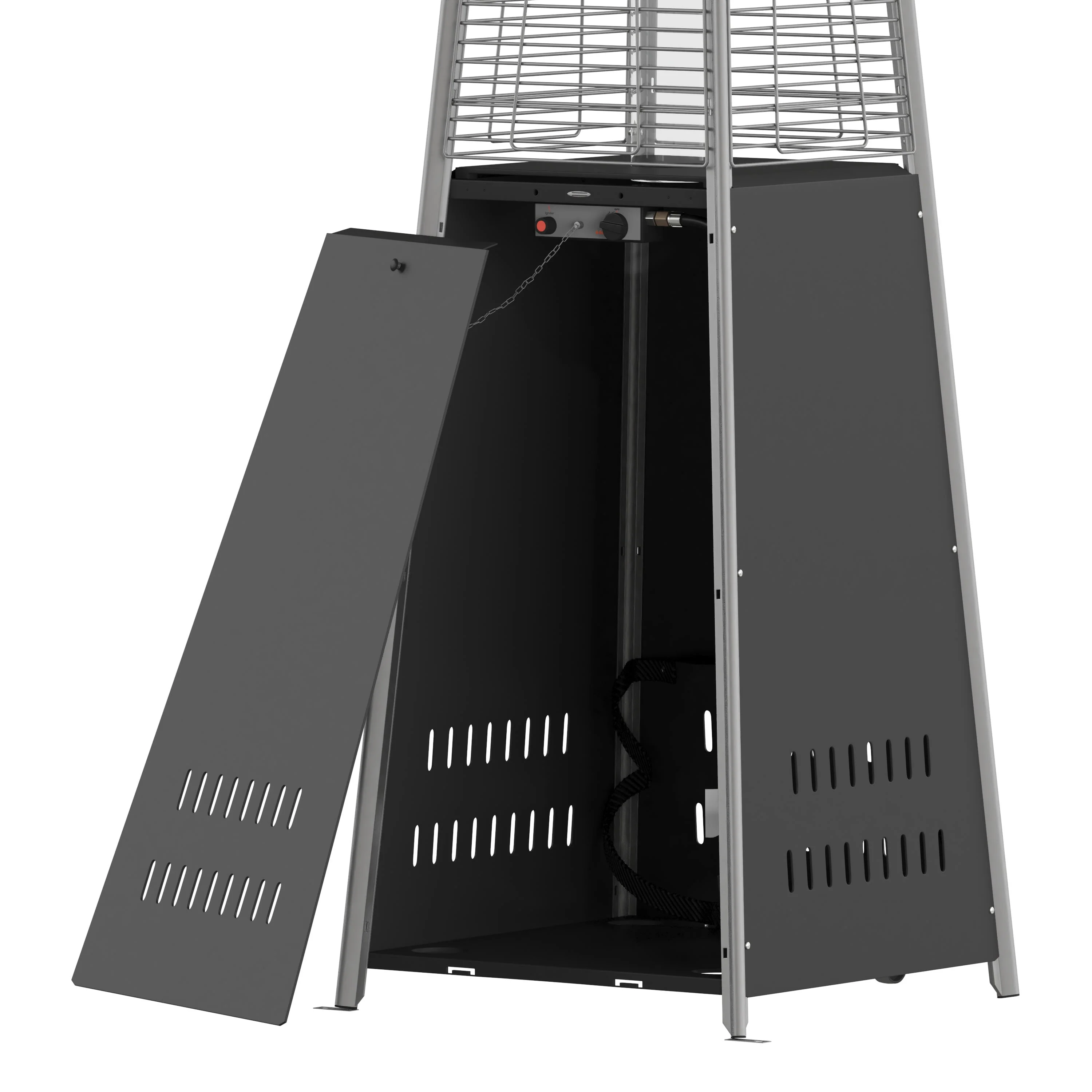 Sol Patio Outdoor Heating-Stainless Steel Pyramid 42,000 BTU Propane Heater with Wheels for Commercial & Residential Use - Image 21