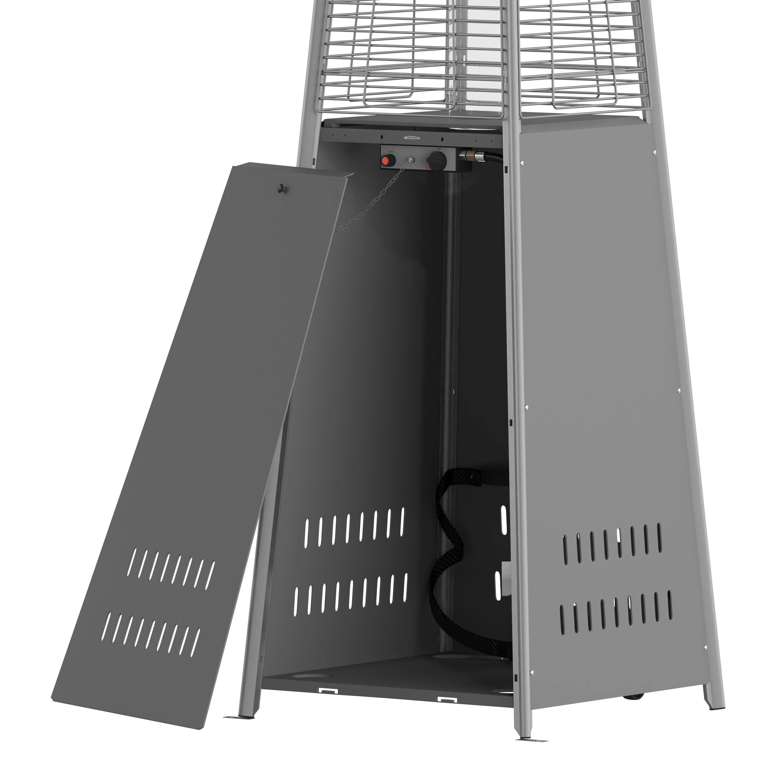 Sol Patio Outdoor Heating-Stainless Steel Pyramid 42,000 BTU Propane Heater with Wheels for Commercial & Residential Use - Image 32