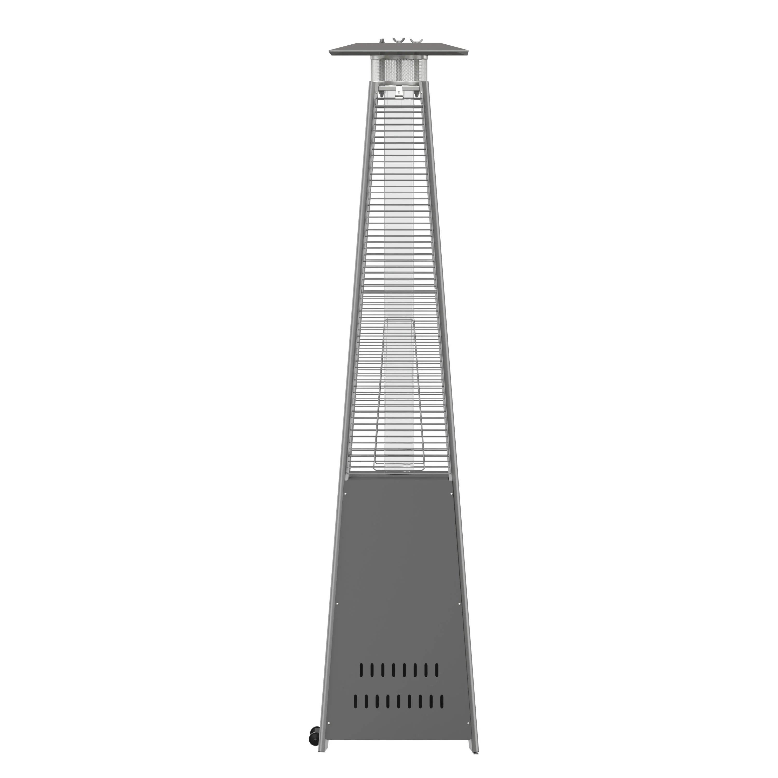 Sol Patio Outdoor Heating-Stainless Steel Pyramid 42,000 BTU Propane Heater with Wheels for Commercial & Residential Use - Image 33