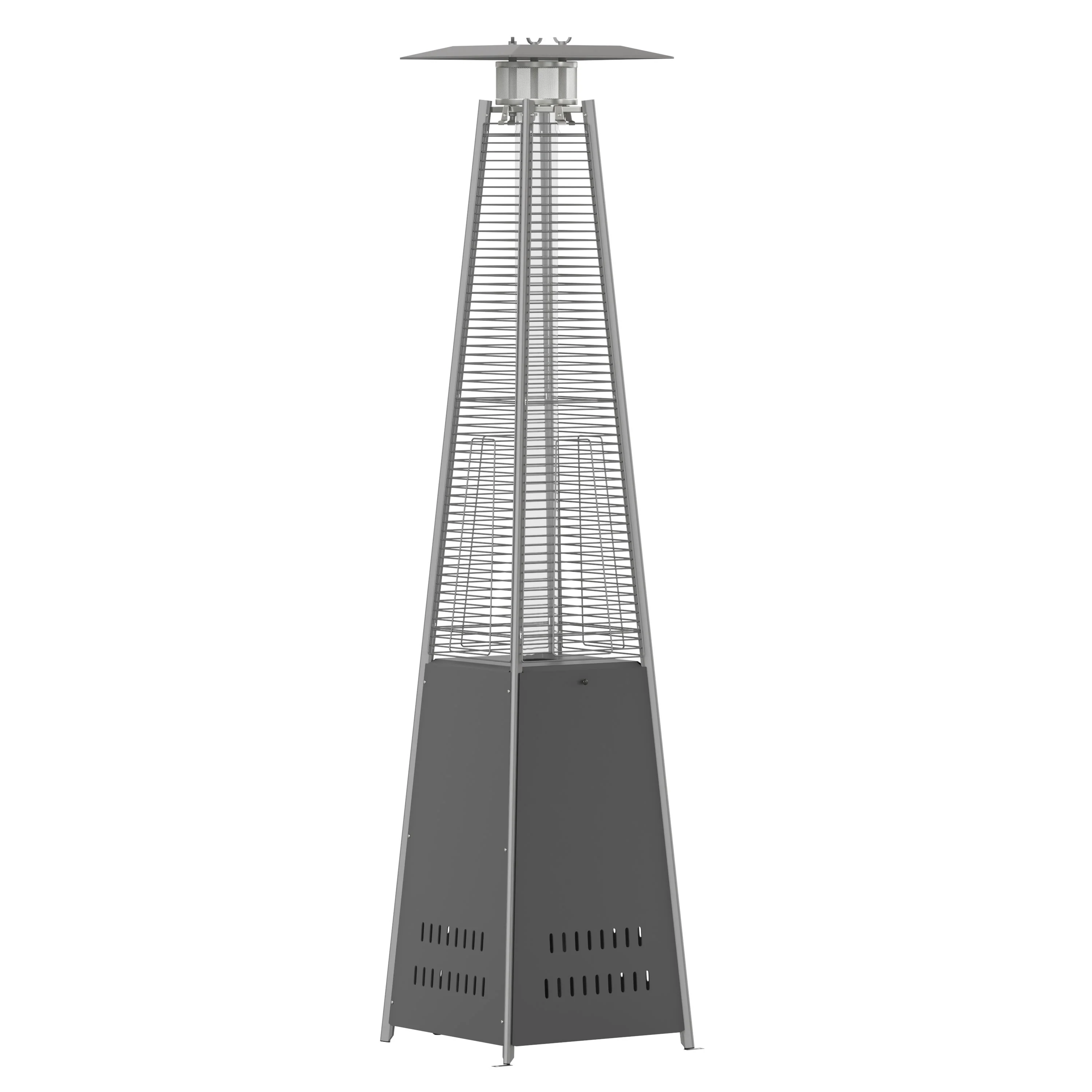 Sol Patio Outdoor Heating-Stainless Steel Pyramid 42,000 BTU Propane Heater with Wheels for Commercial & Residential Use - Image 49