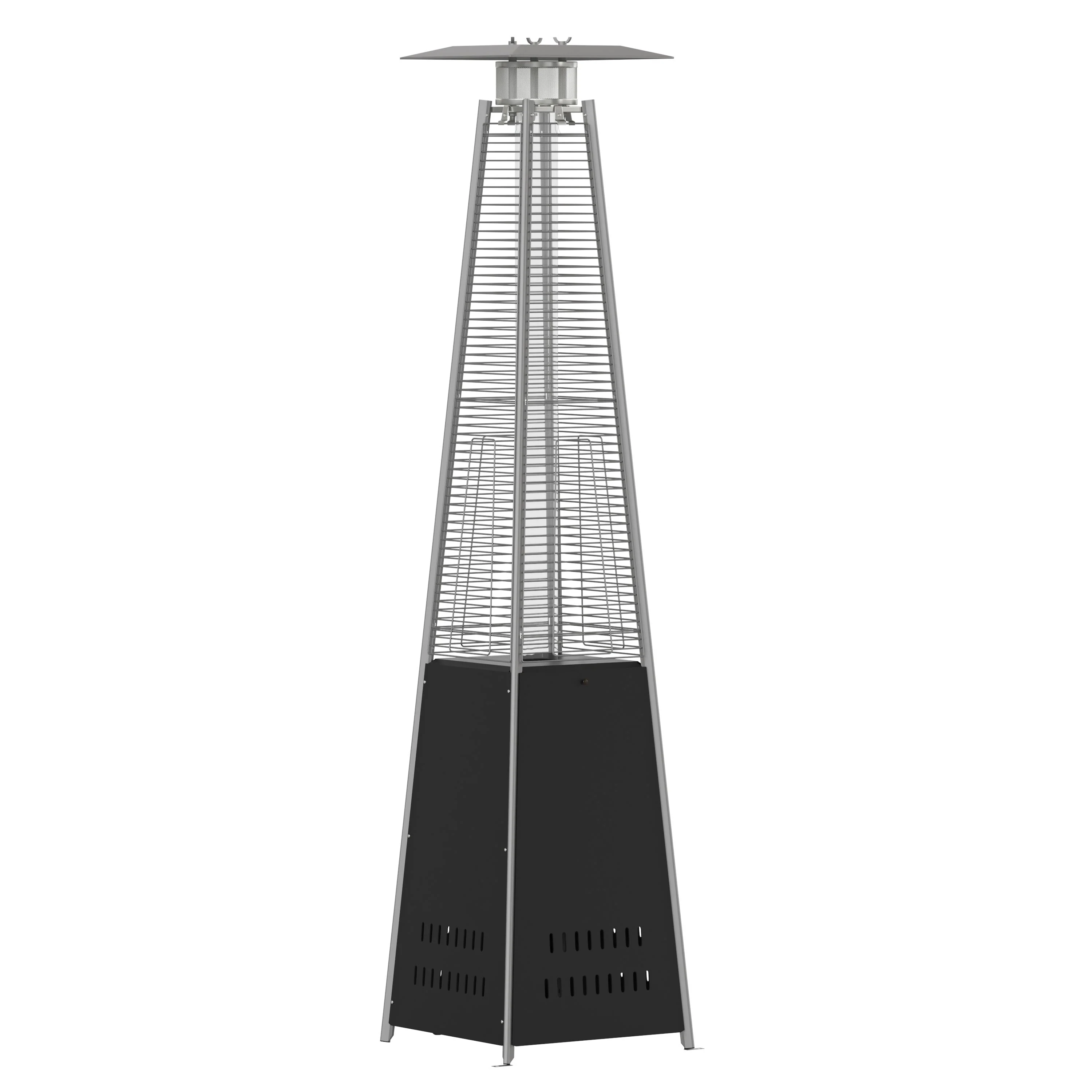 Sol Patio Outdoor Heating-Stainless Steel Pyramid 42,000 BTU Propane Heater with Wheels for Commercial & Residential Use - Image 50