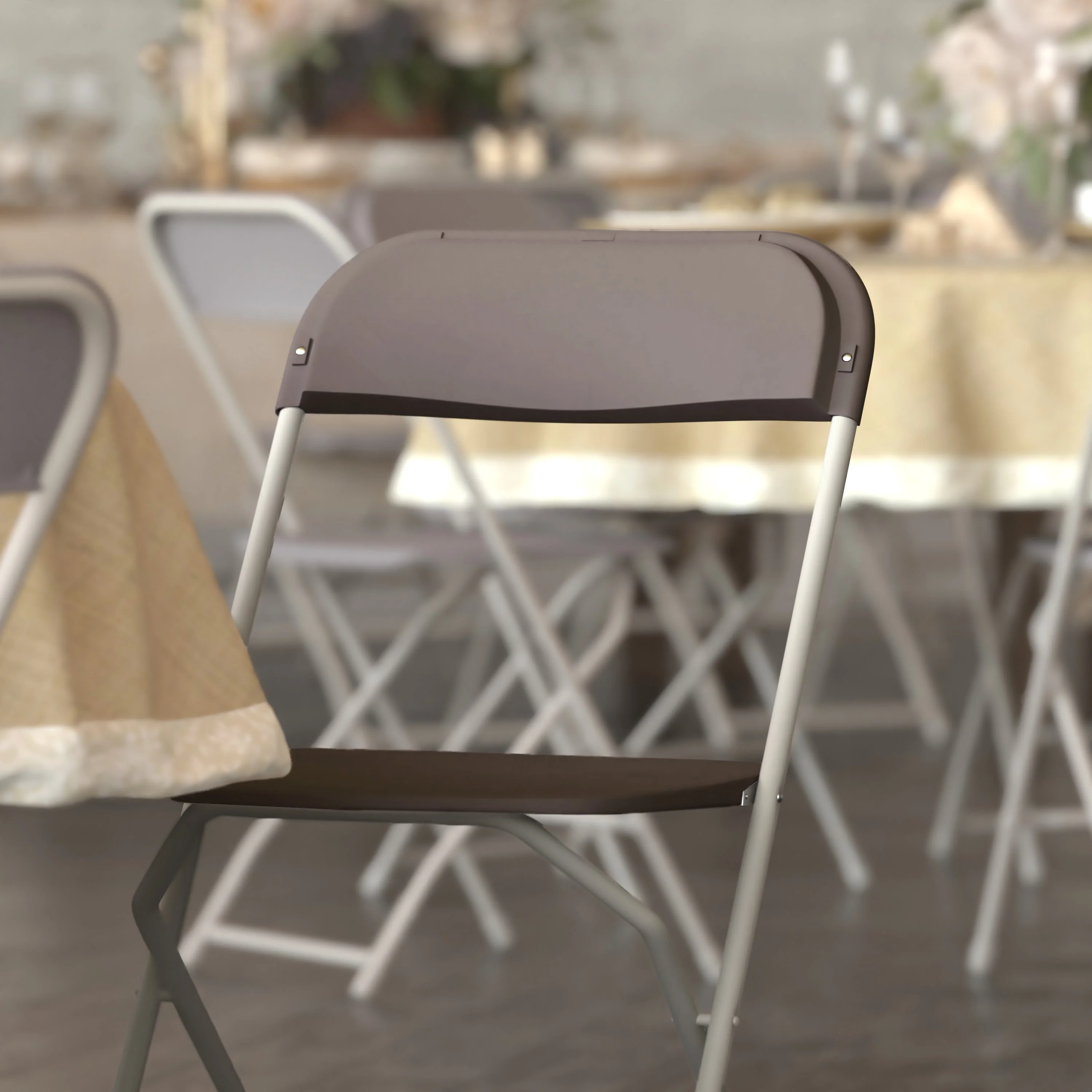 Hercules Series Plastic Folding Chair - 650LB Weight Capacity - Image 131