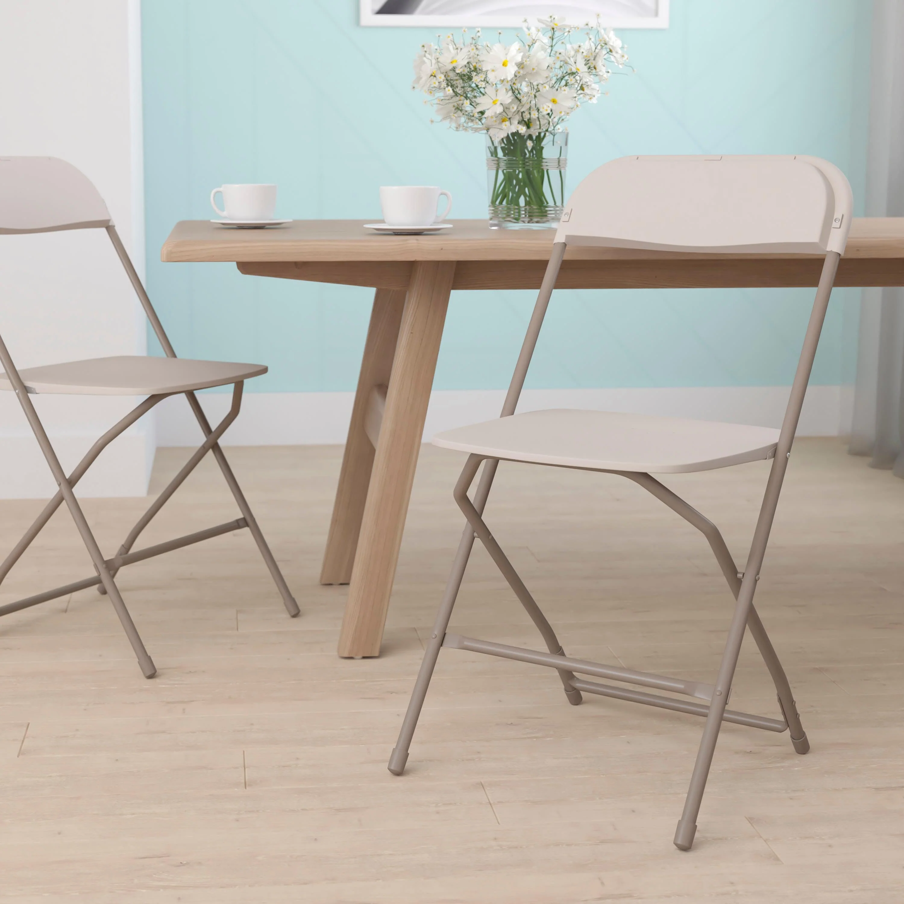 Hercules Series Plastic Folding Chair - 650LB Weight Capacity - Image 142