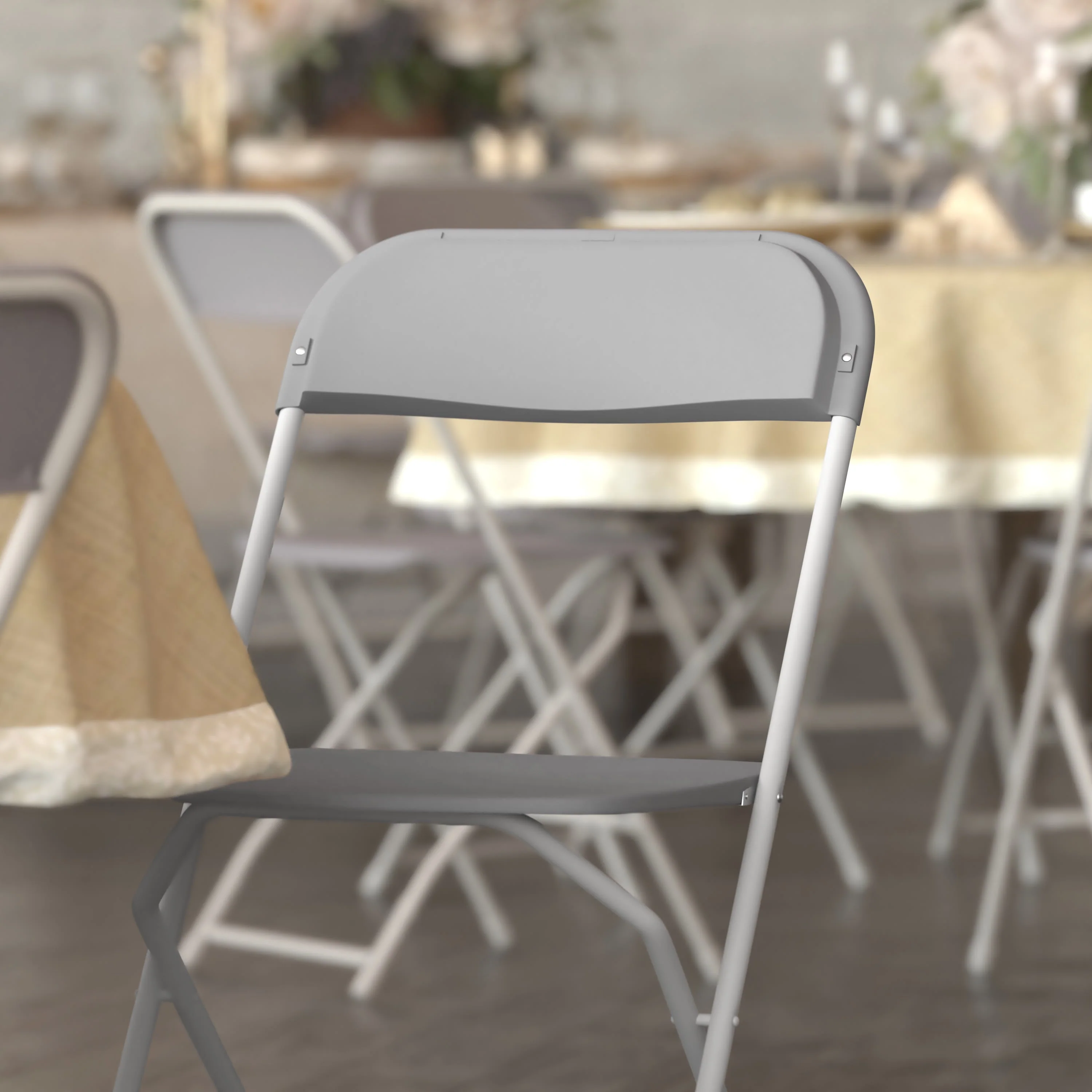Hercules Series Plastic Folding Chair - 650LB Weight Capacity - Image 182