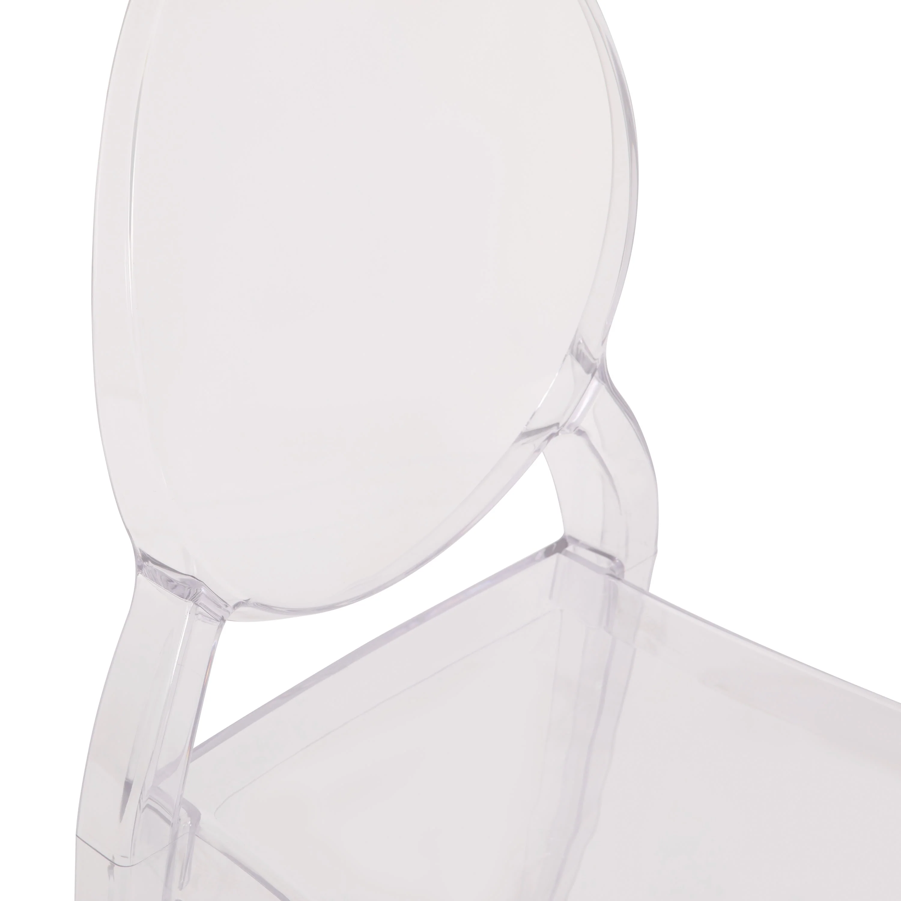 Set of 4 Extra Wide Resin 700 LB. Weight Capacity Banquet and Event Ghost Chairs for Indoor/Outdoor Use - Image 12