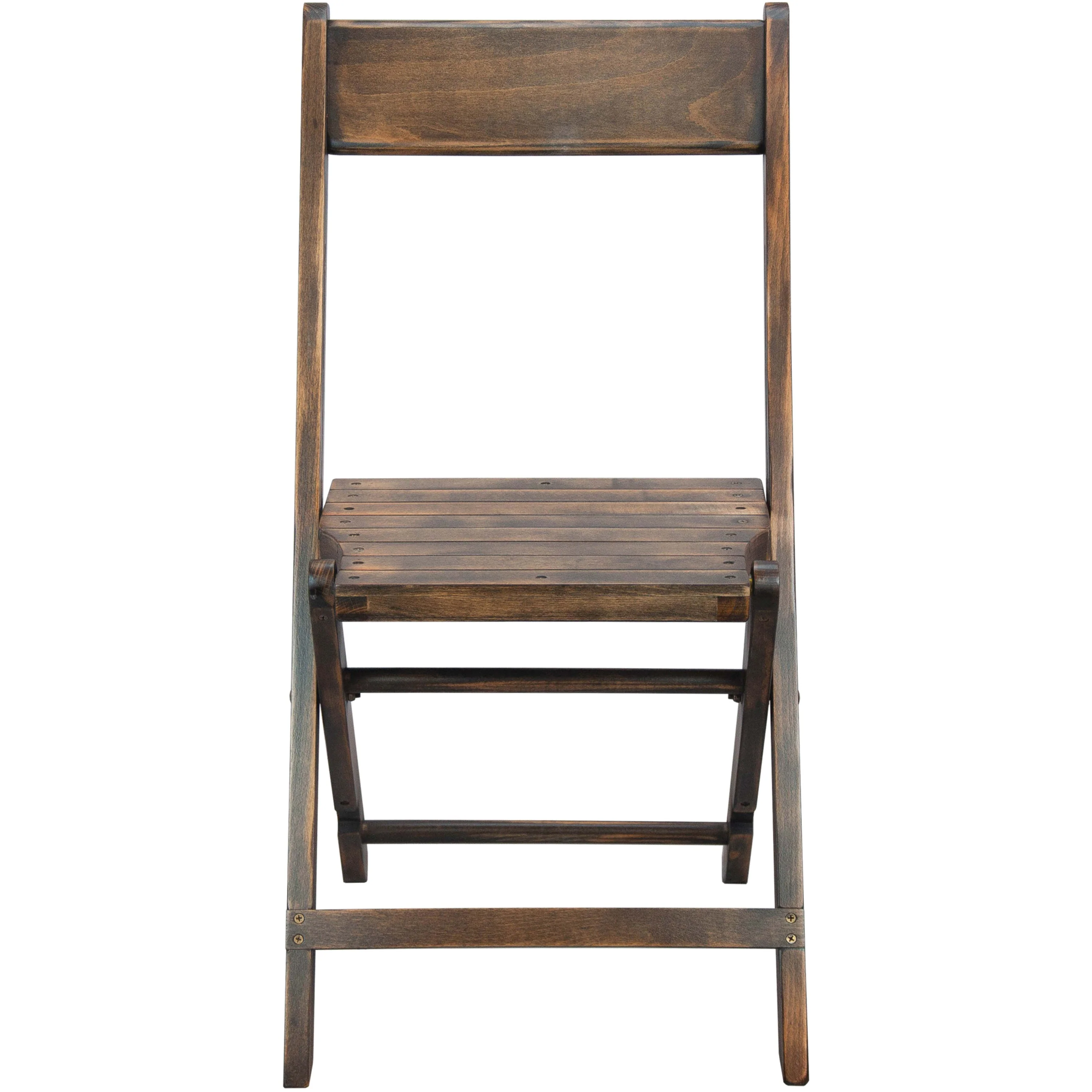 Advantage Slatted Wood Folding Wedding Chair - Image 4