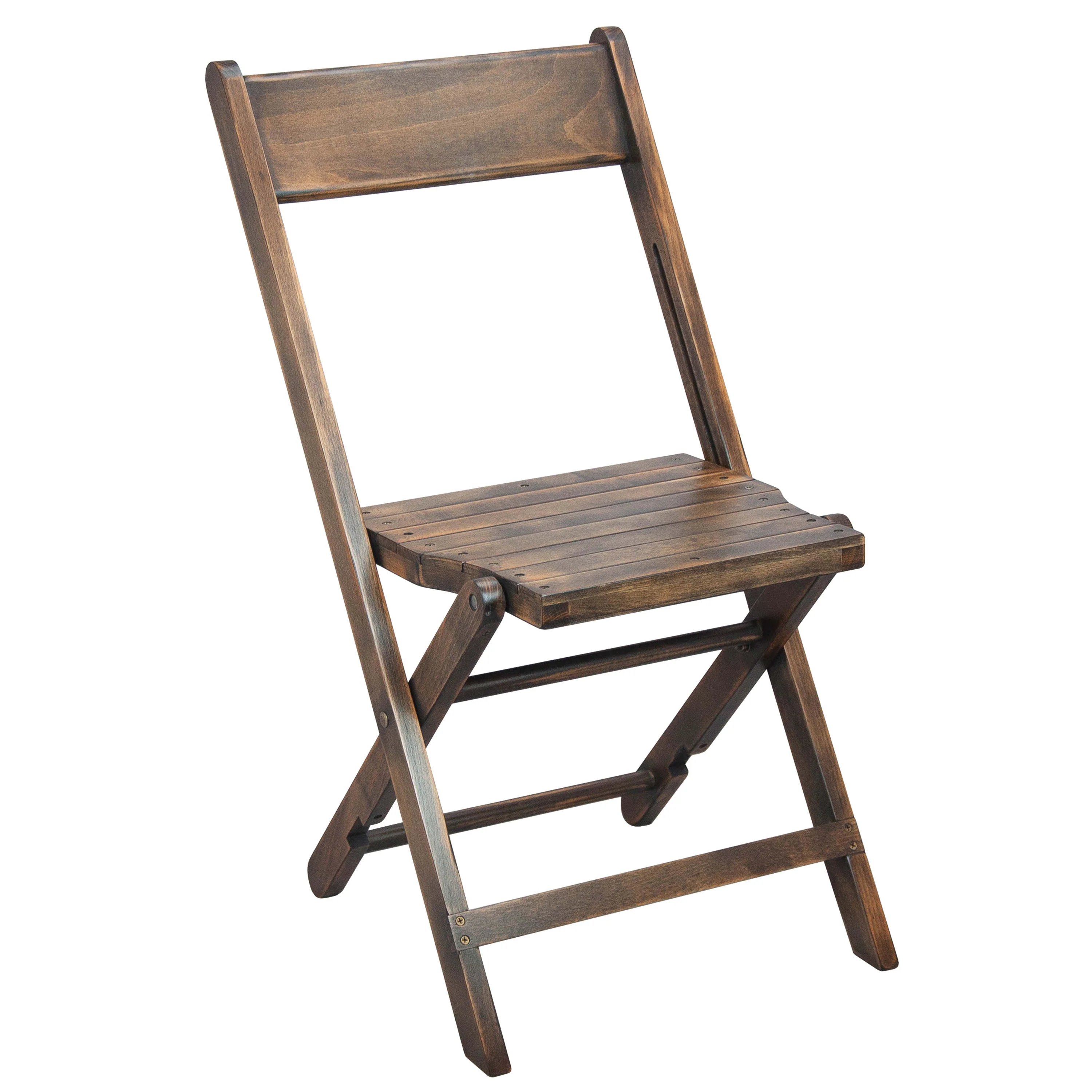 Slatted Wood Folding Special Event Chair, Set of 4 - Image 10