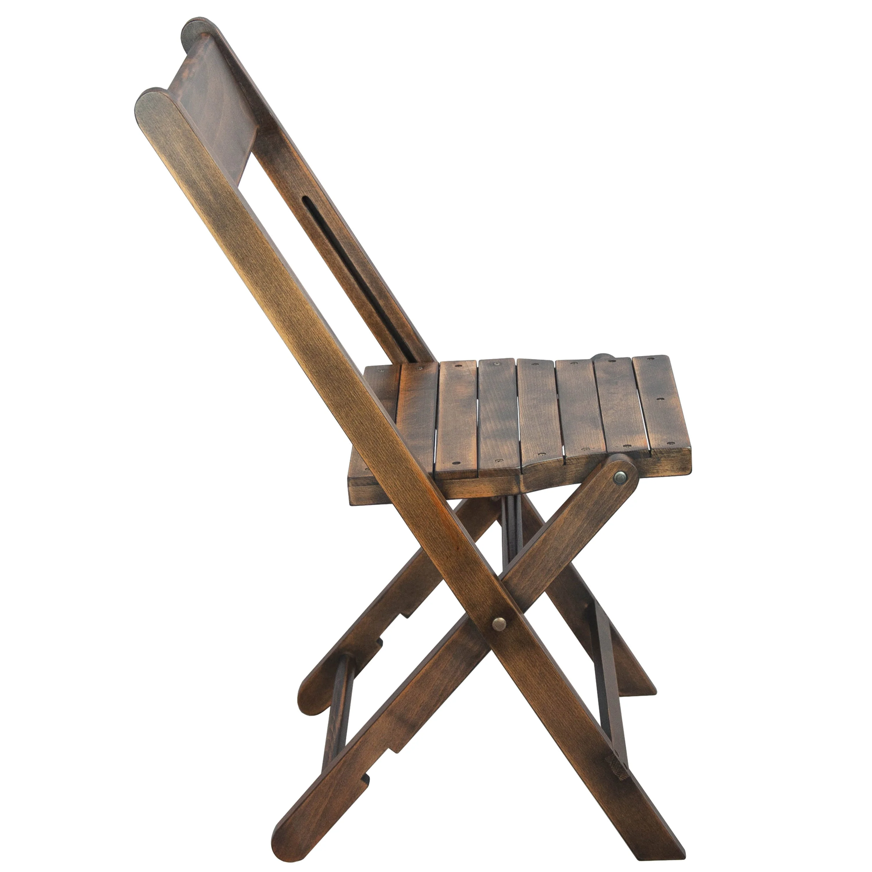 Slatted Wood Folding Special Event Chair, Set of 4 - Image 11