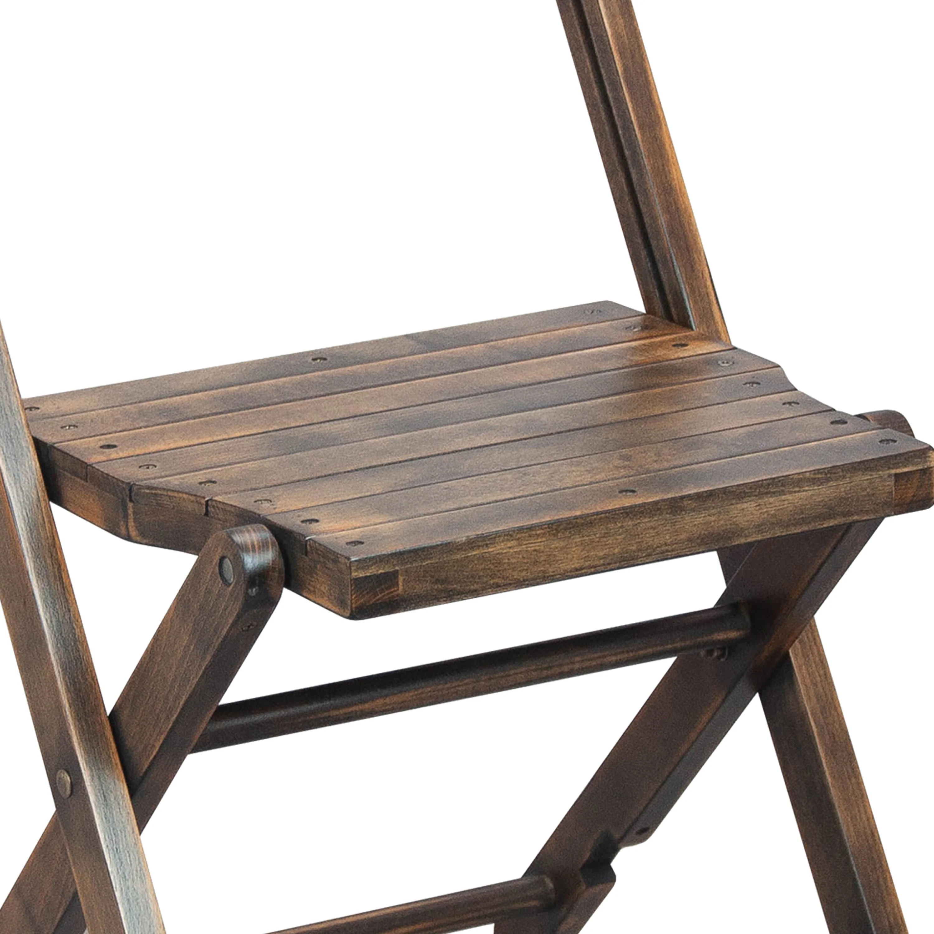 Slatted Wood Folding Special Event Chair, Set of 4 - Image 9