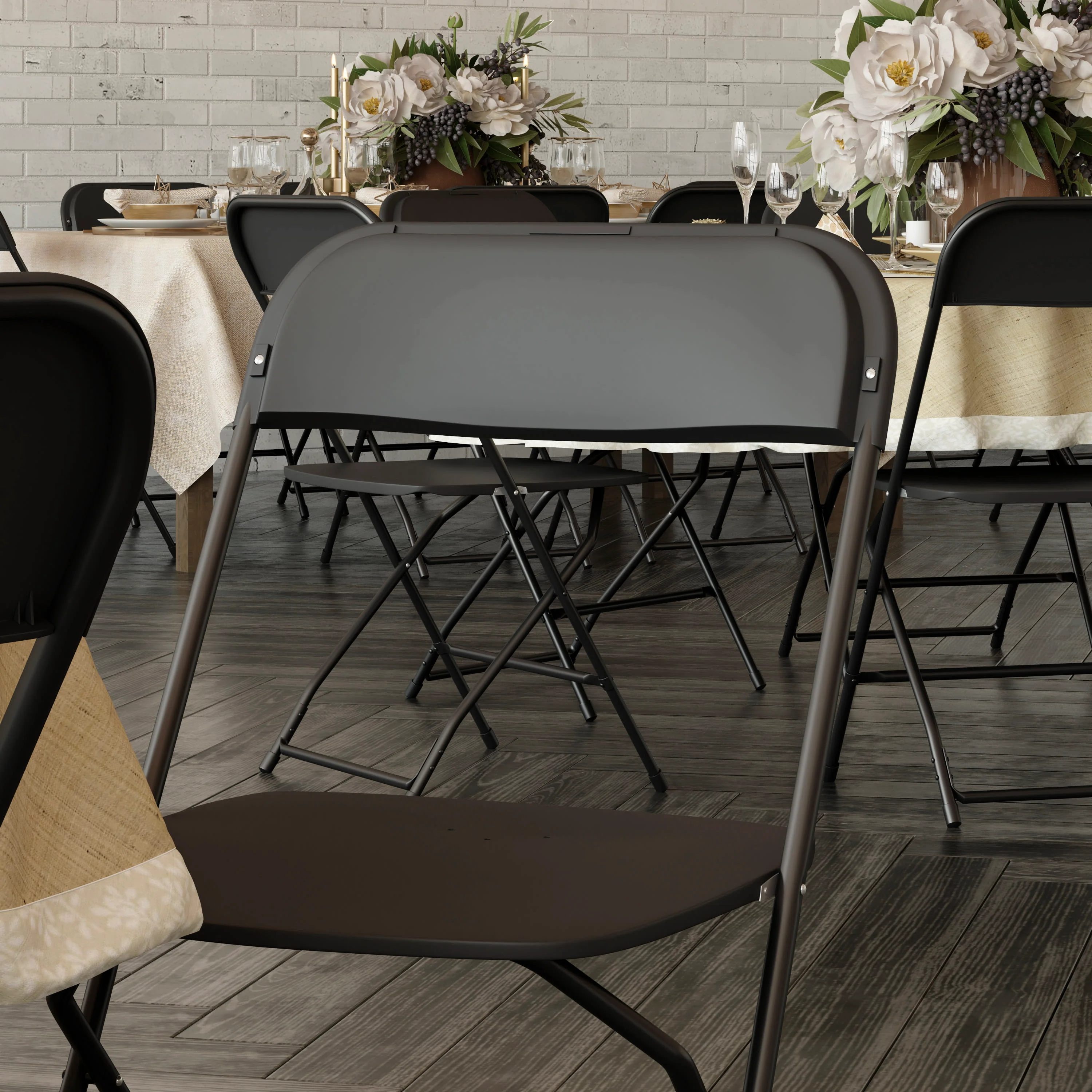 Hercules Big and Tall Commercial Folding Chair - Extra Wide 650LB. Capacity - Durable Plastic - Image 11
