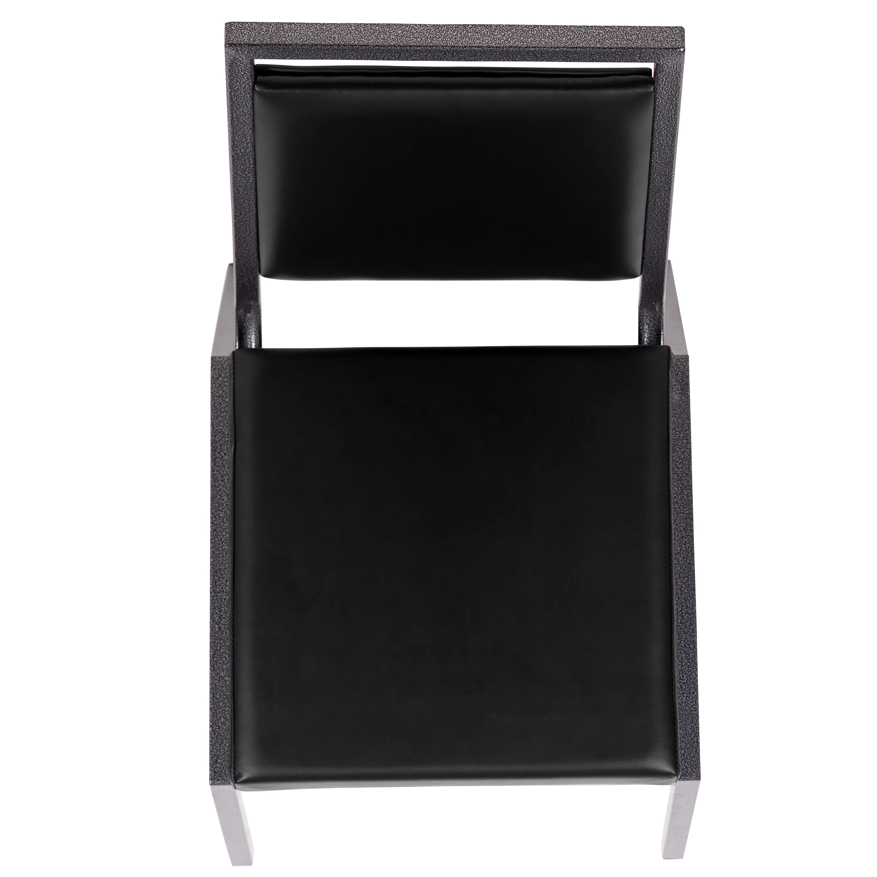 HERCULES Series Square Back Stacking Banquet Chair with Silvervein Frame - Image 11