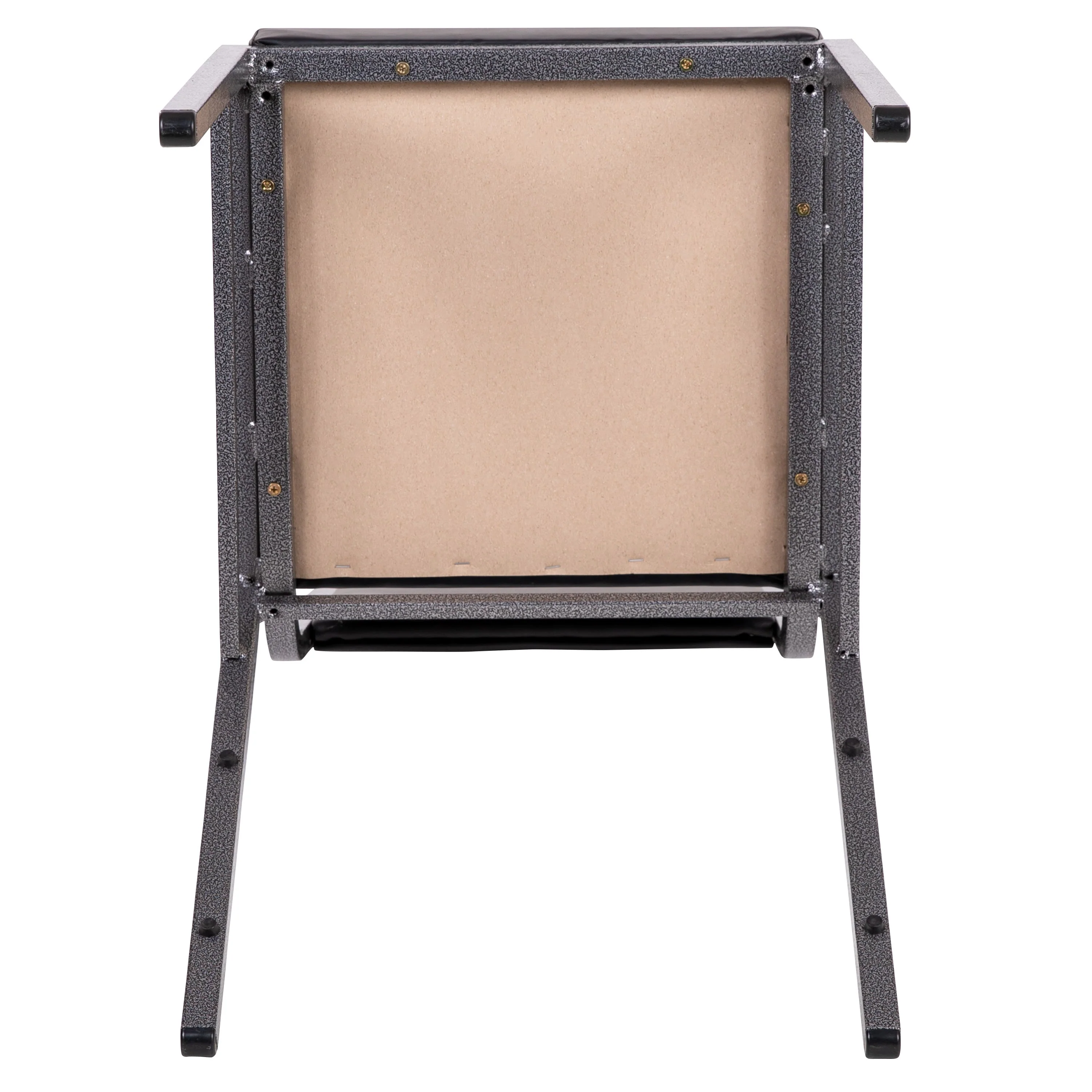 HERCULES Series Square Back Stacking Banquet Chair with Silvervein Frame - Image 12